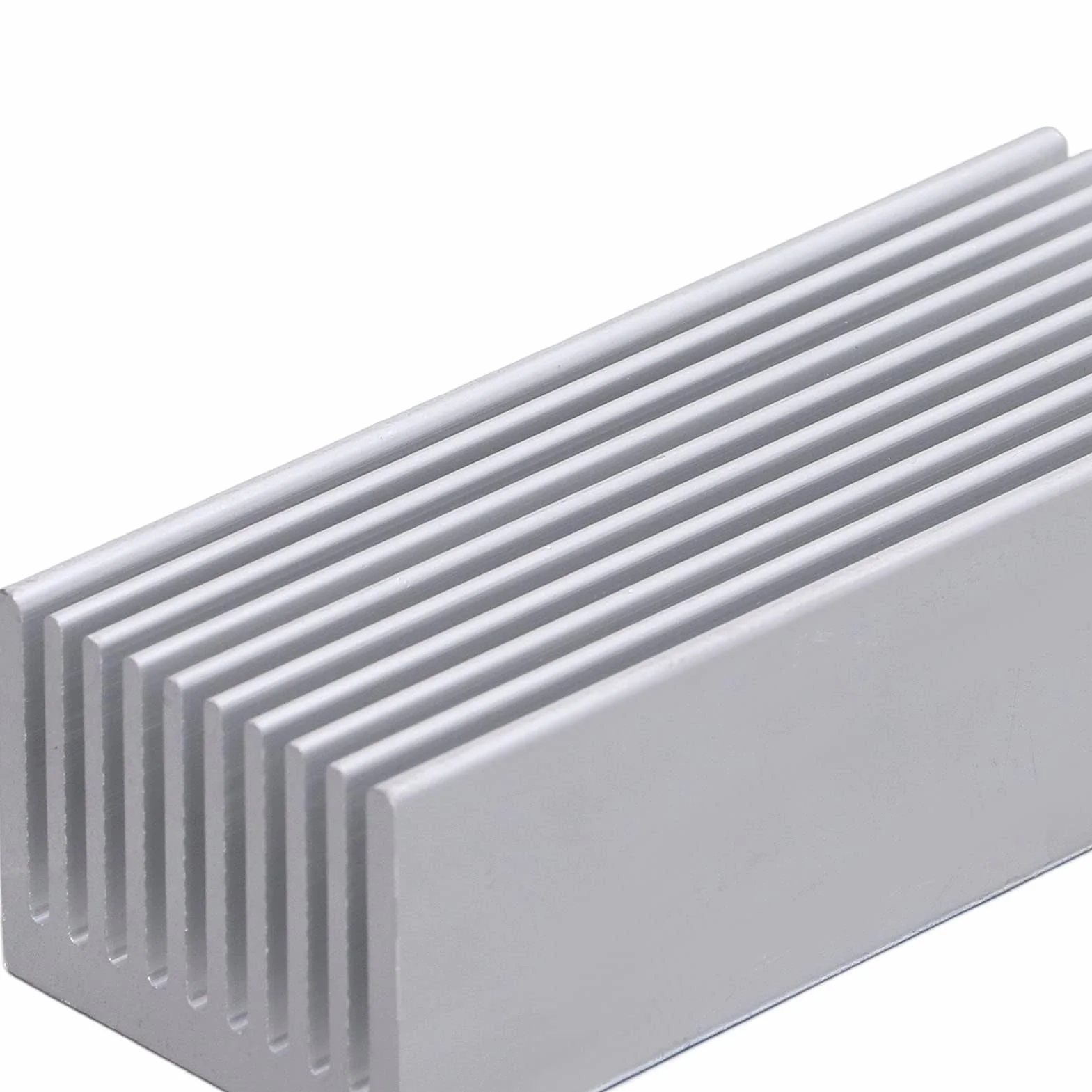 Radiatore di Raffreddamento a Dissipazione di Calore in Alluminio 2 Pezzi per Scheda di Alimentazione della CPU 100x40x30mm(With thermal conductive adhesive)