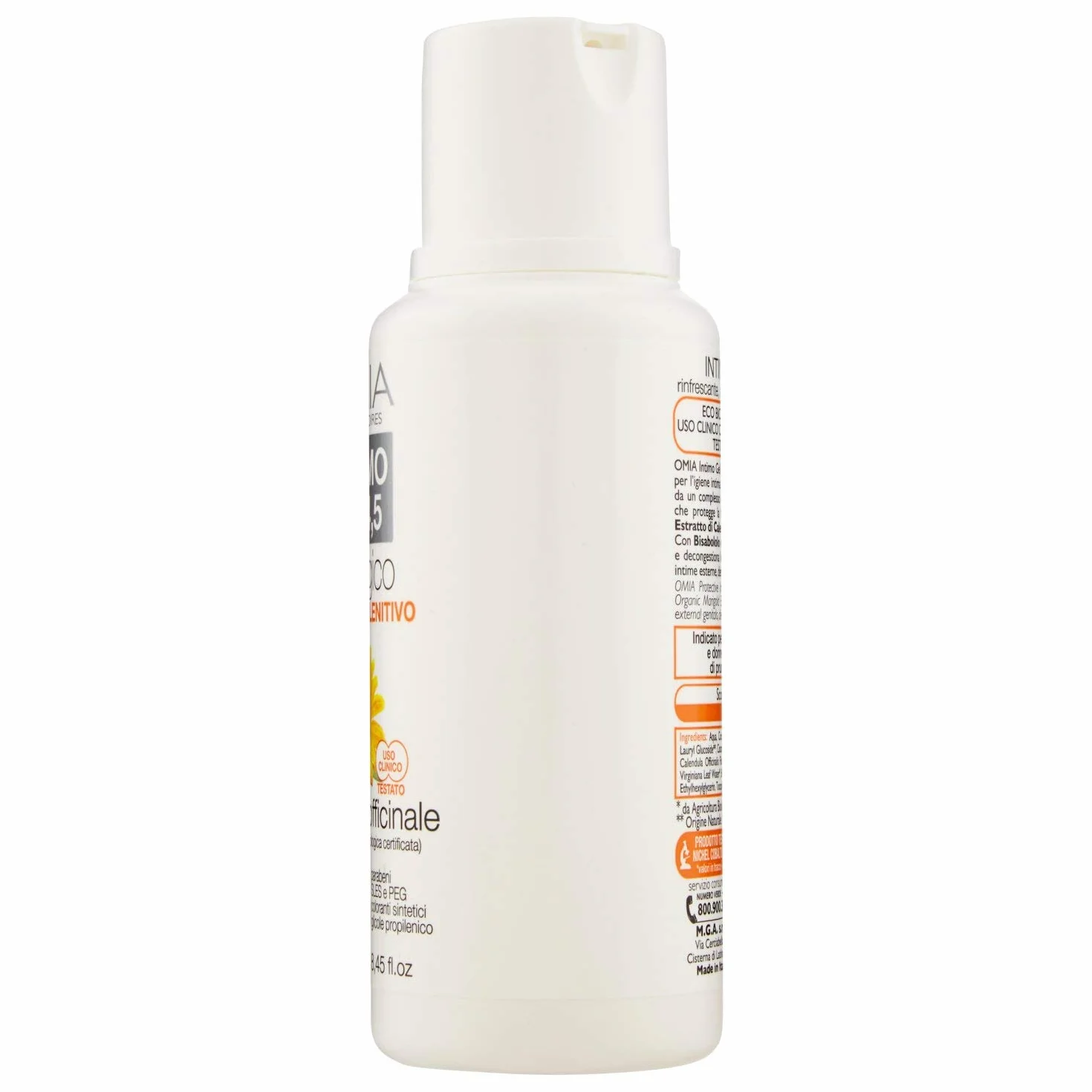 Omia Sapone Intimo Eco Bio Ph 4.5 Calendula Officinale Detergente Intimo 250 ml