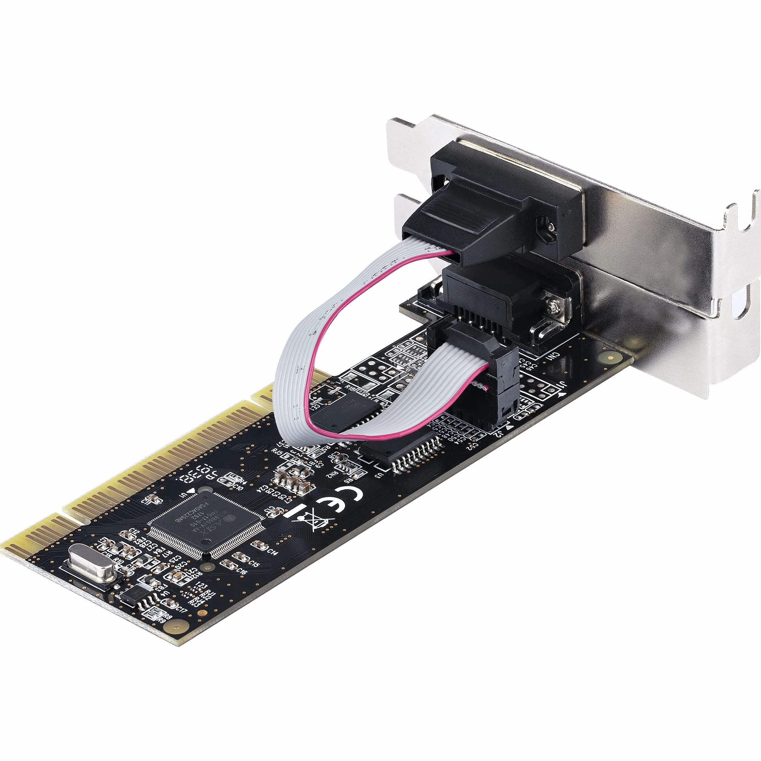 StarTech.com Scheda seriale PCI RS232 a 2 porte - Scheda di espansione/controller seriale PCI a doppia porta seriale DB9 - Staffe standard (installate) e a basso profilo - Windows/Linux (PCI2S5502)