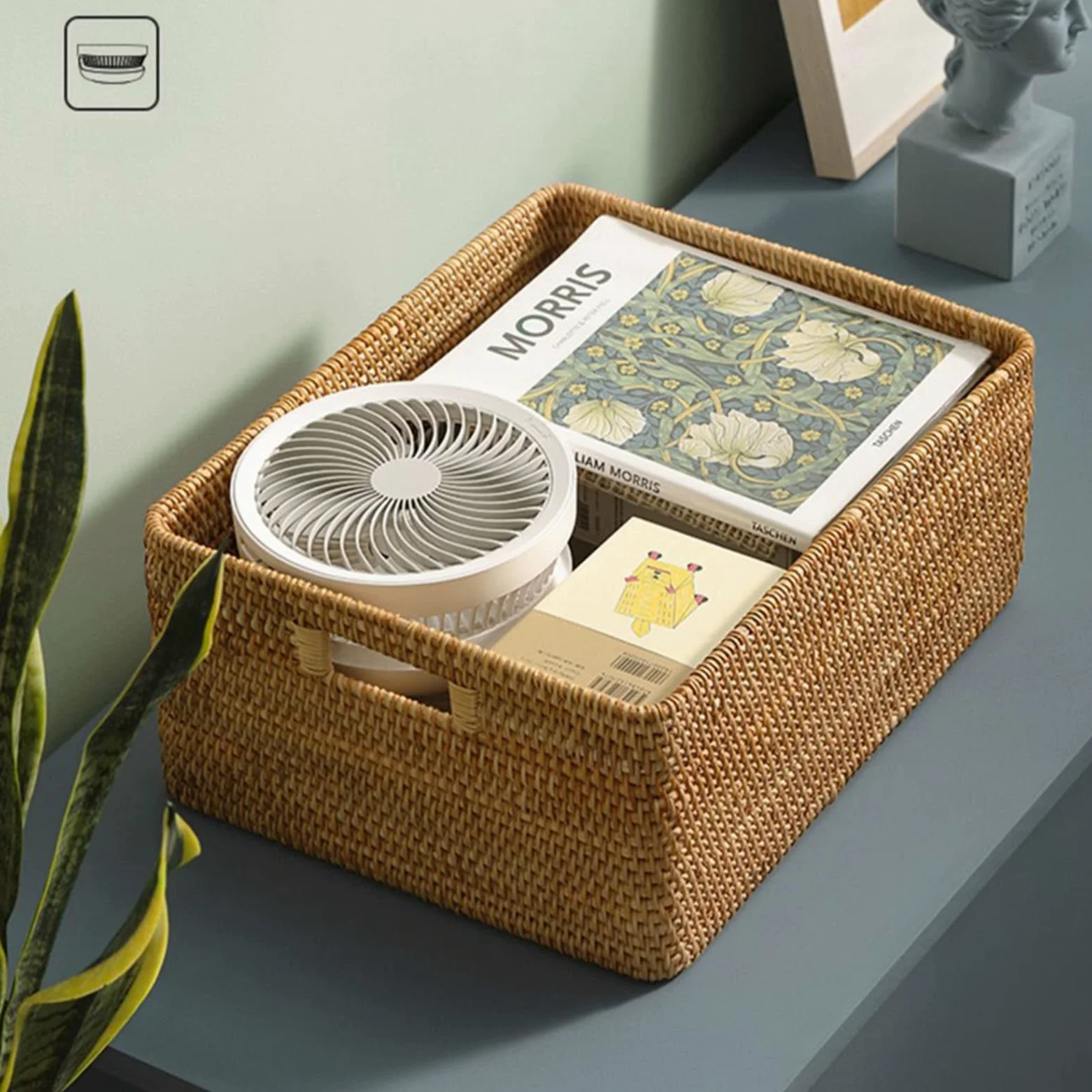 Ventilatore Portatile, con Telecomando Ventilatore da Tavolo E da Pavimento con 4 Impostazioni di velocità, Altezza Regolabile E Pieghevole Ventilatori USB con Luce Notturna,Bianca