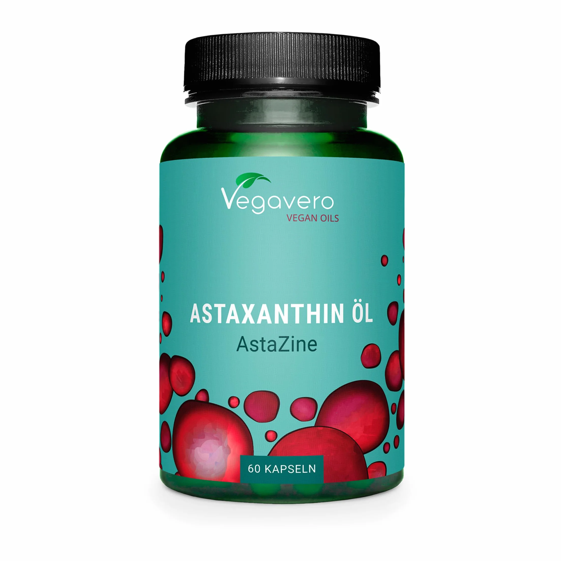 Vegavero® Astaxantina Naturale 160 mg Haematococcus Pluvialis 5% Astaxanthin Pura AstaZine® Integratore Antiossidante