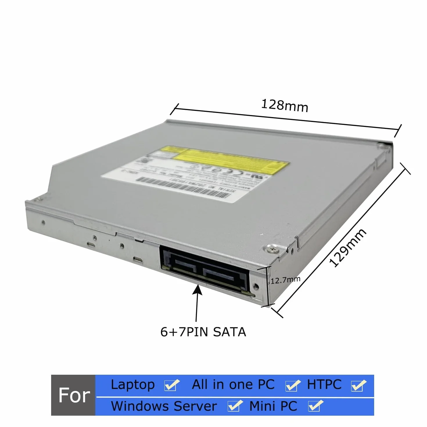 UJ-260 UJ260 6X Blu-RAY BD-RE DVD Rewriter interno 12,7 mm SATA Laptop Drive con lunetta per Dell Optiplex 7020 3060 3050 e per HP Pavilion dv4 dv5 dv6 dv7 dv8