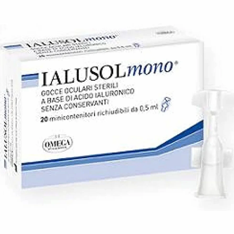 OMEGA PHARMA Mono Gocce Oculari Ialusol, 20 Fiale