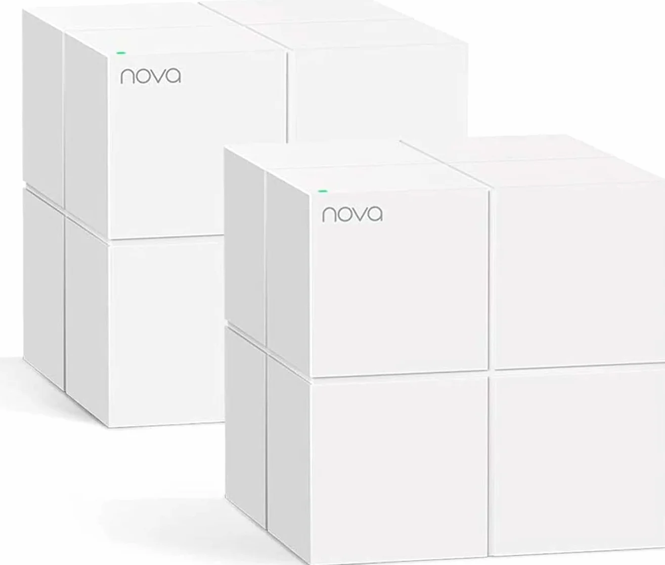 Tenda Nova MW6 WiFi Mesh, Dual Band AC1200 con Copertura Fino a 2-4 camere da letto, 2 Porte Gigabit Ethernet, Modalità Router e Access Point, Parental Control, Confezione da 2 Pezzi