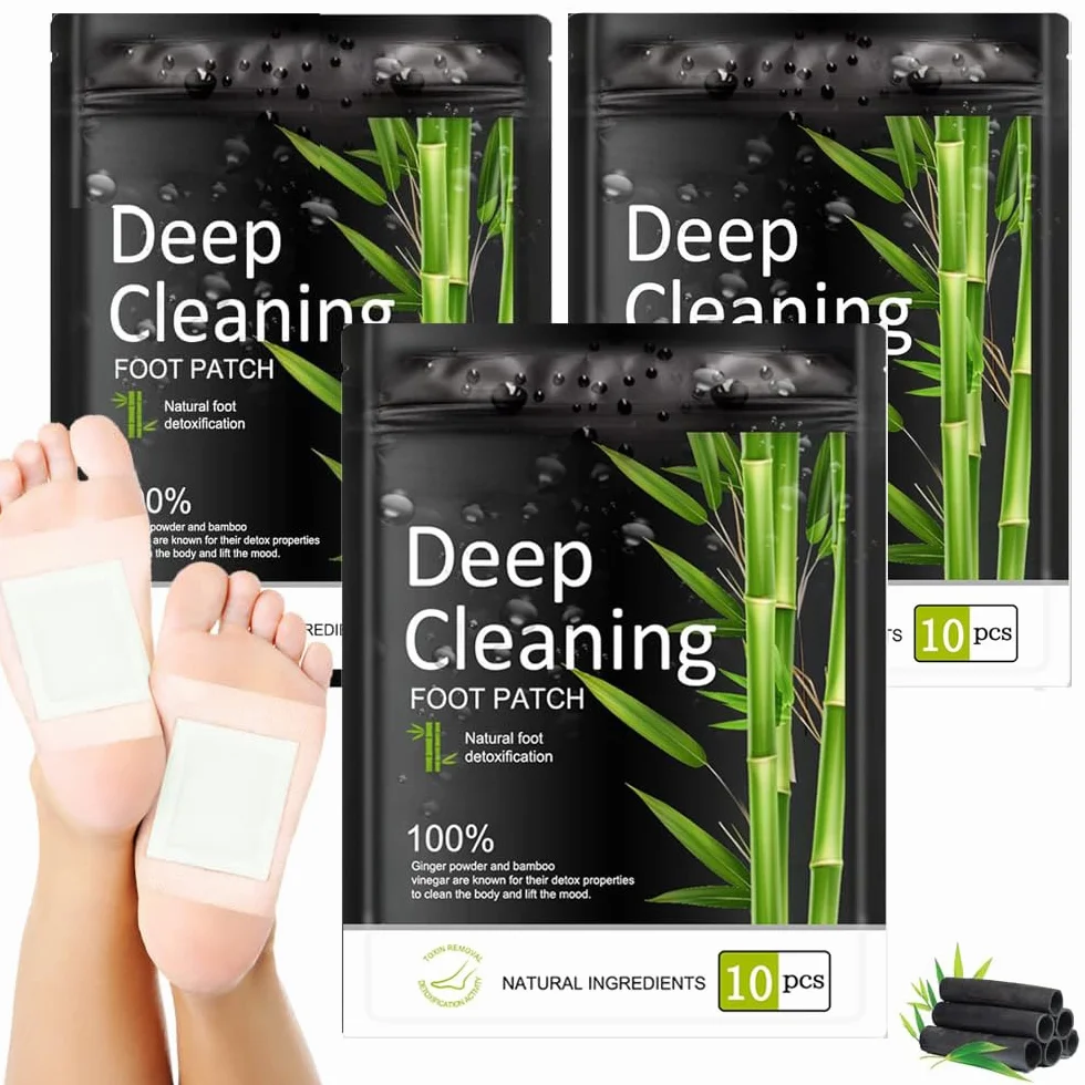 Cerotti Disintossicanti Piedi Detox Foot Patch 30 Pezzi Alleviare Stress Sonno