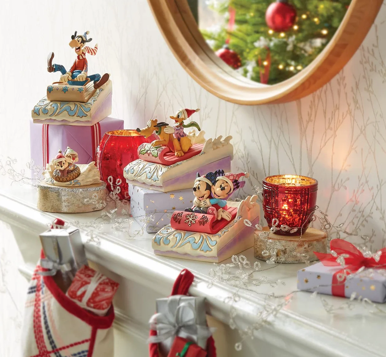 ENESCO Disney Traditions Statuetta da slittino 14 cm