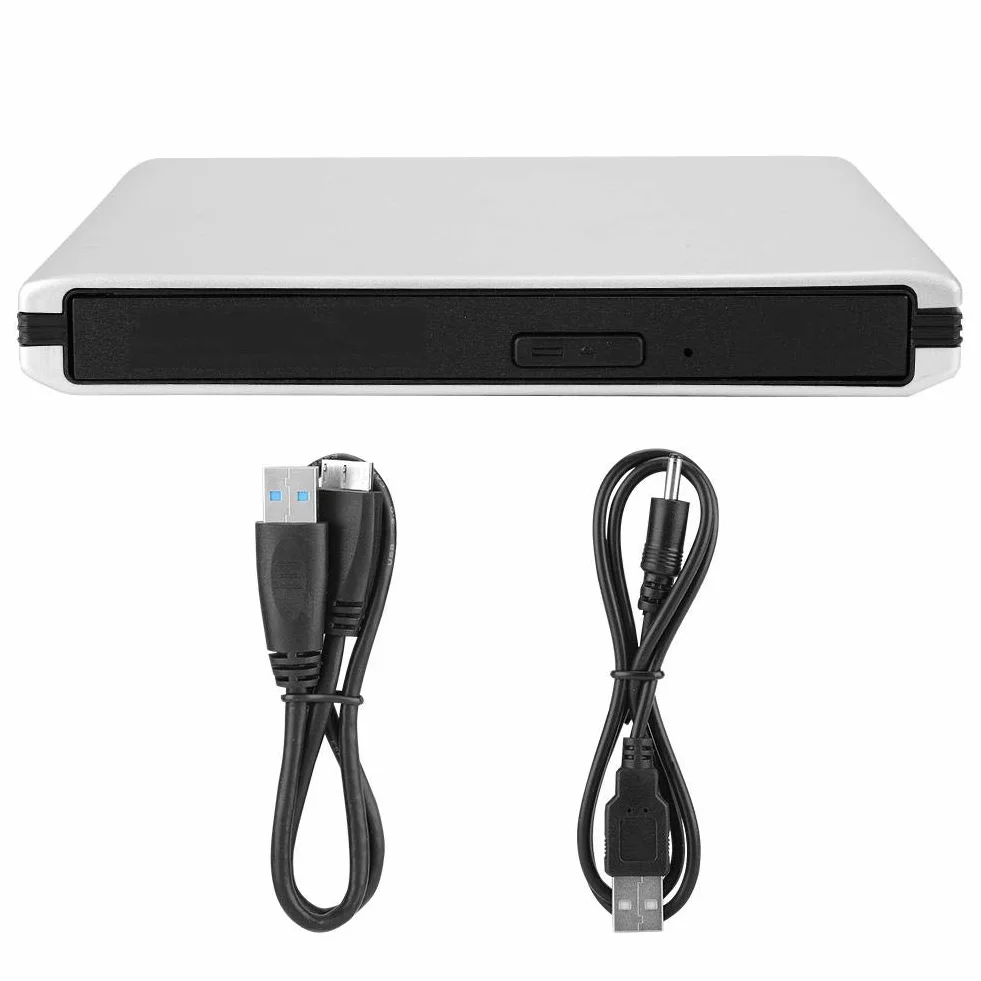 Lettore DVD CD Blu Ray esterno, lettore DVD lettore BD BD unità ottica USB 3.0 esterno supporta la riproduzione, masterizzazione di filmati D-Blu-ray, compatibile con Notebook desktop