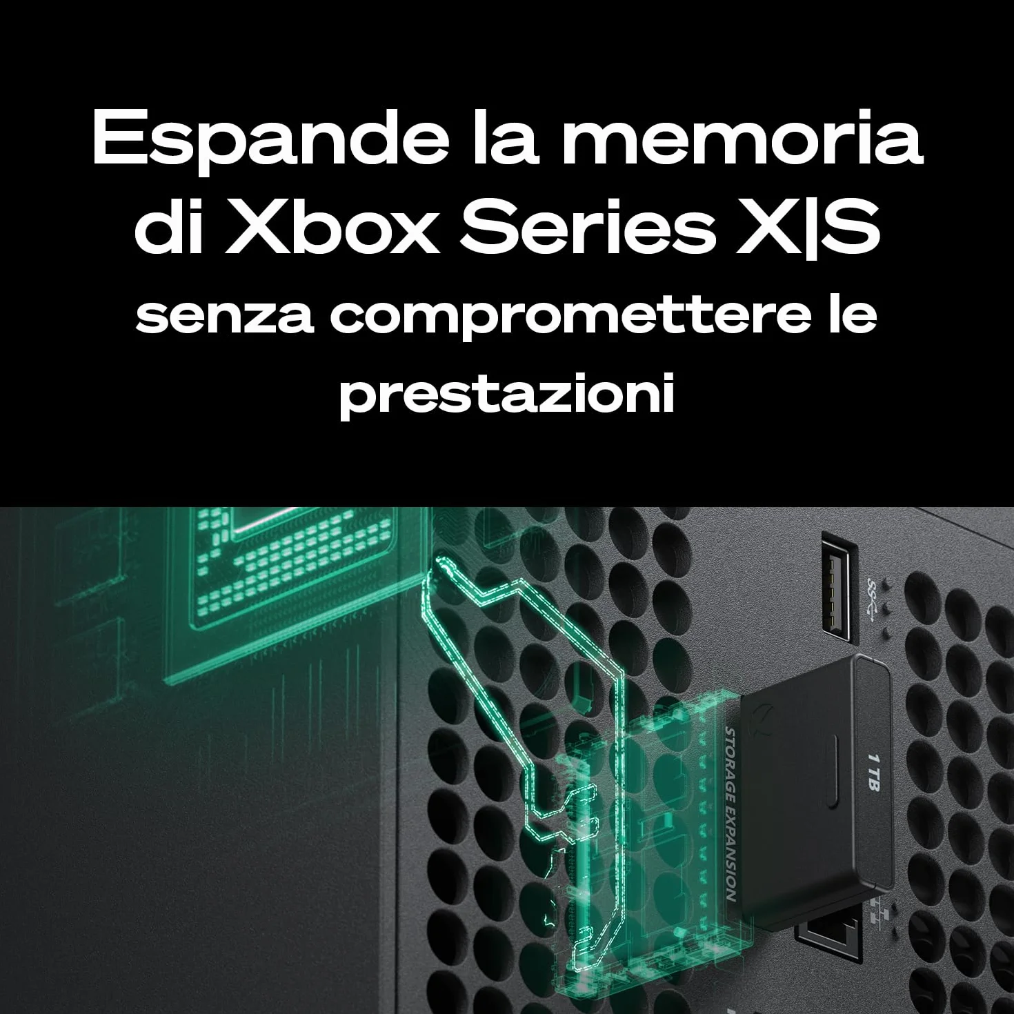 Seagate Expansion Card per Xbox Series X|S, 2TB, esterno NVMe SSD (STJR2000400)