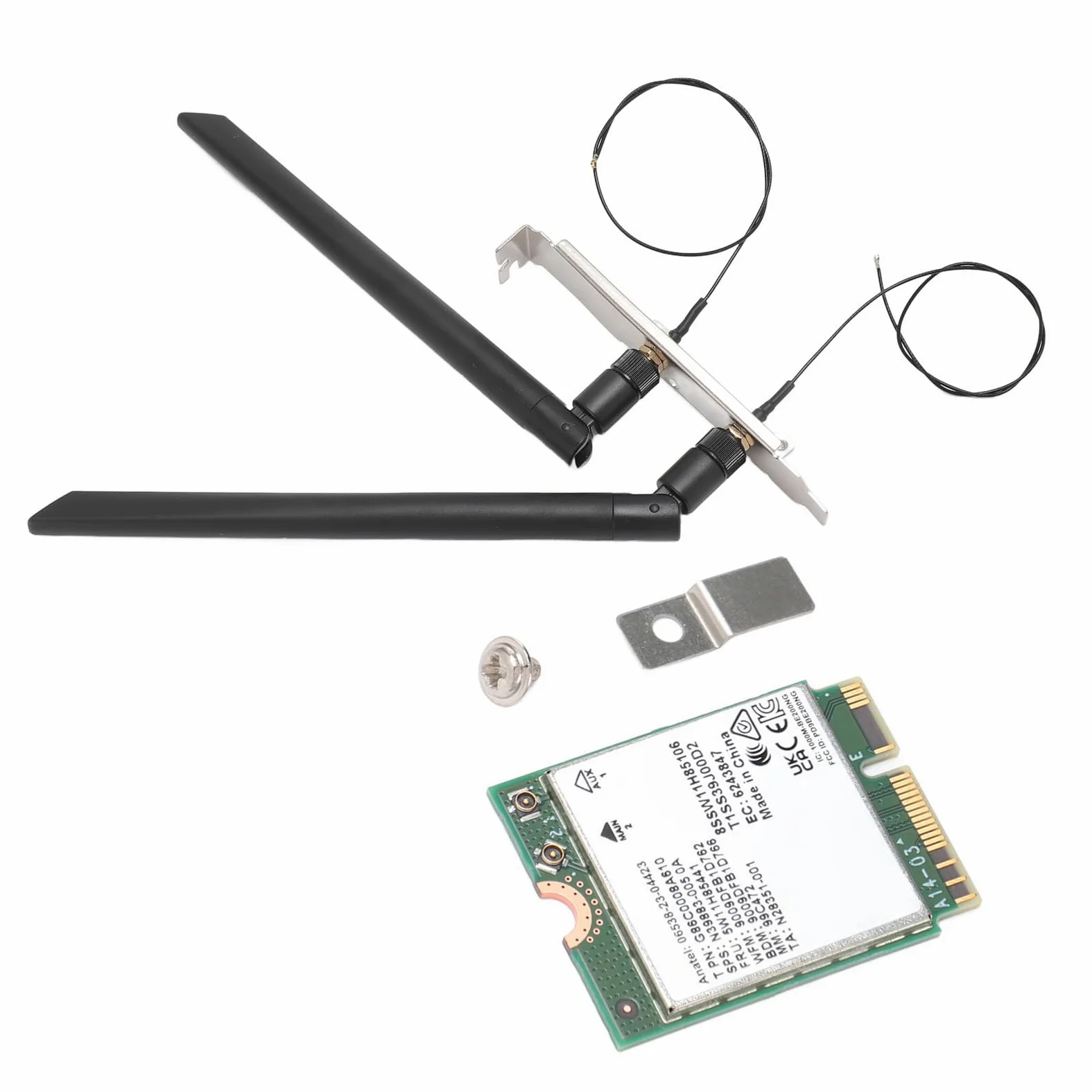 Sxhlseller Scheda di Rete BE200NGW, WiFi 7 Stable Fast 2.4/5/6G MU MIMO per Connessione (Carta wifi 7 con antenna e staffa)