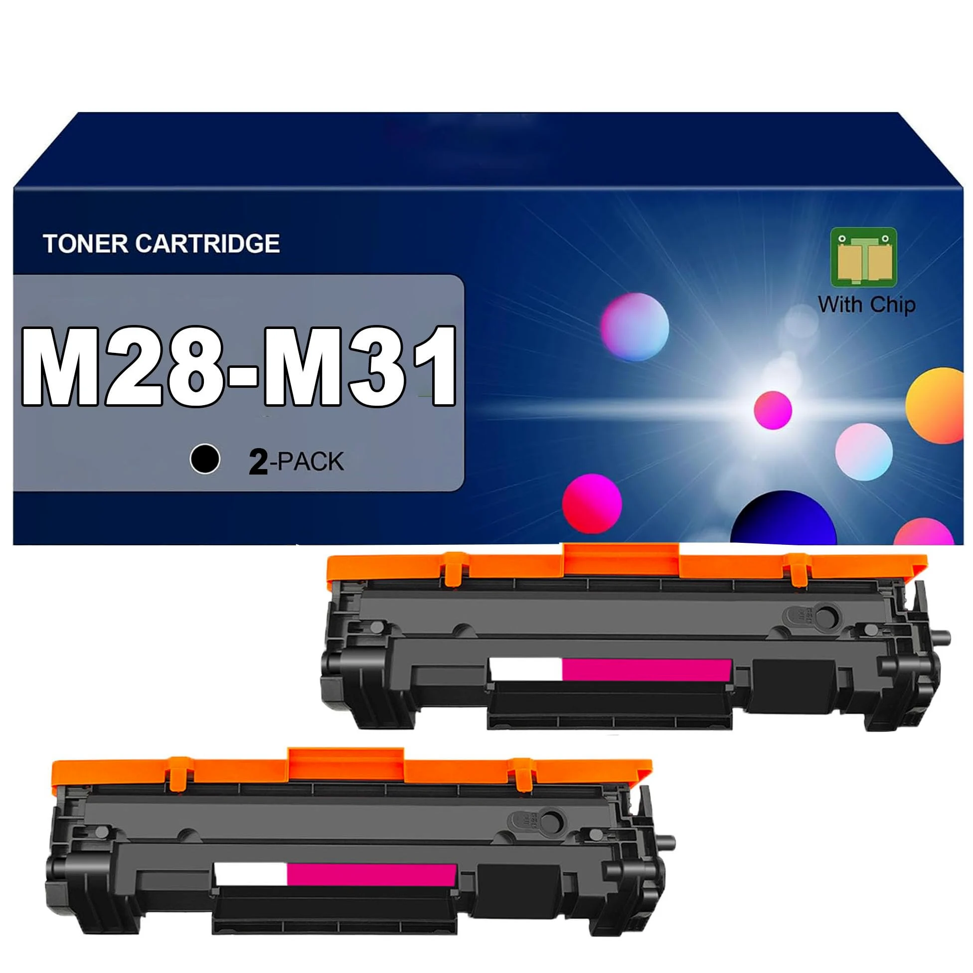 Cartuccia toner di ricambio compatibile M28-M31 ad alta capacità per stampanti per HP LaserJet Pro M15w 15a MFP M28w M28a M31w, con chip,Black-2pcs