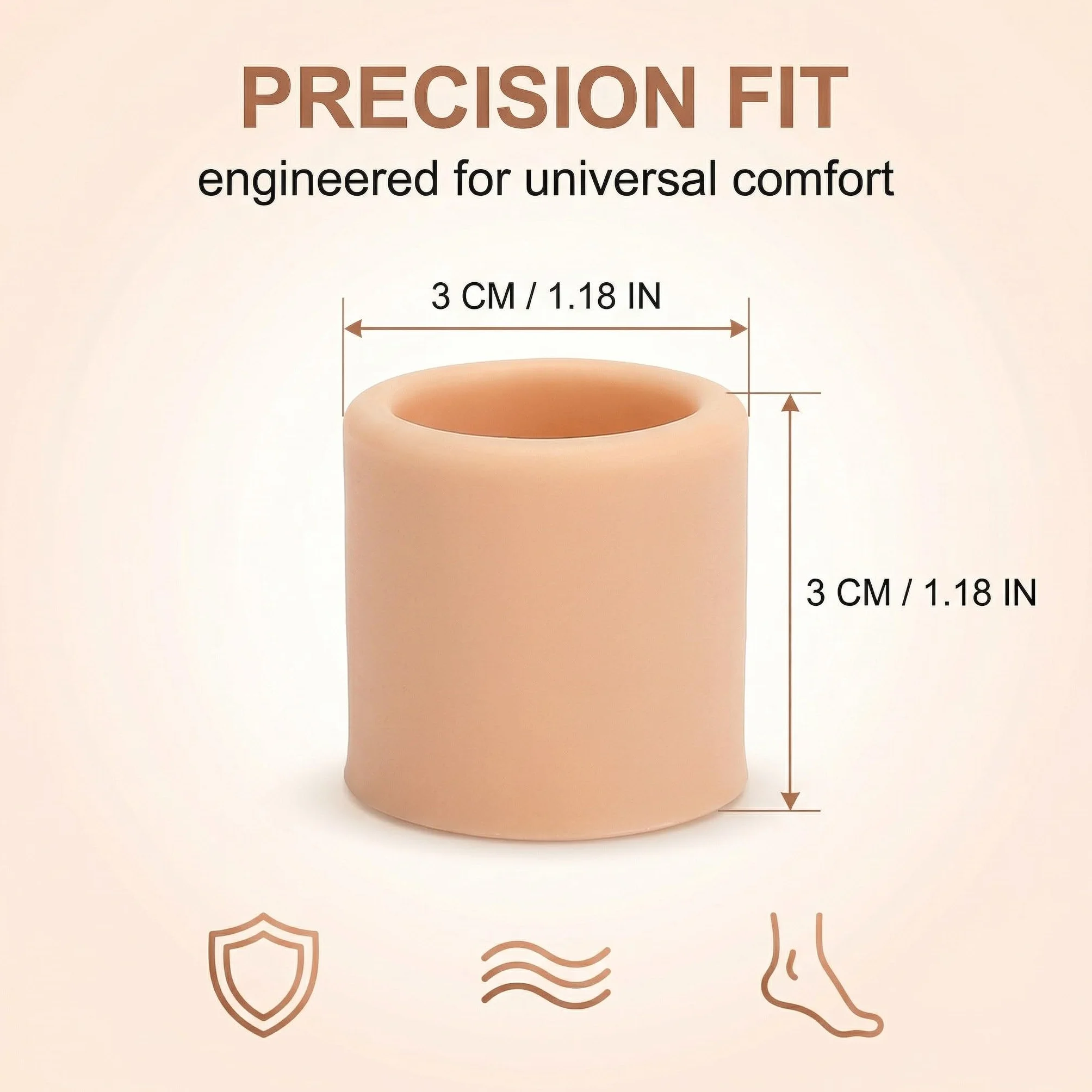 Copripunta in silicone Protezione Alluce, 10 Pezzi Toe Cap Protector, Copri Piedi Traspiranti