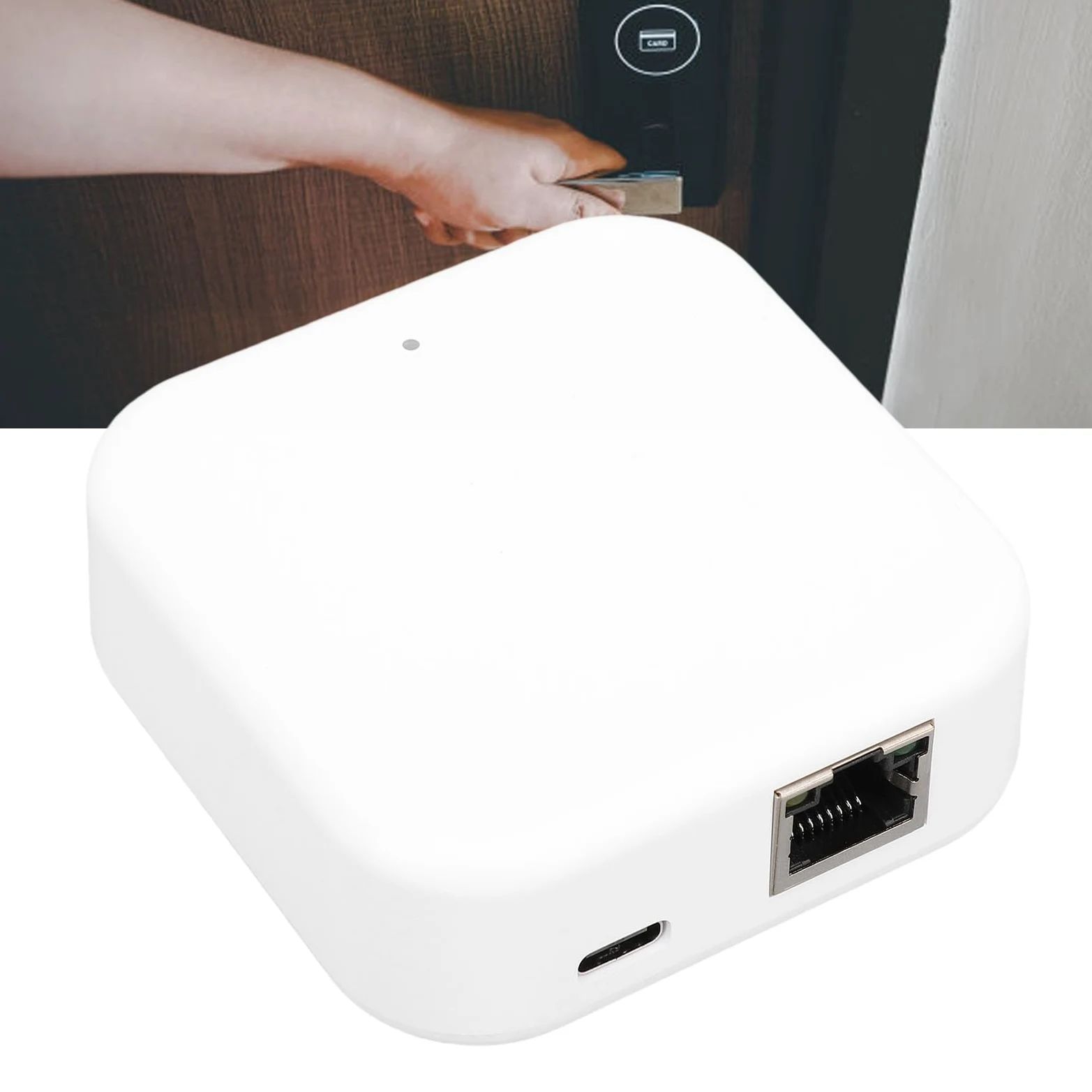 Gateway Smart Home con Crittografia, Hub Wifi e Porta RJ45 per Controllo App TTLock con Dispositivi Intelligenti per Casa, Ufficio, Viaggio