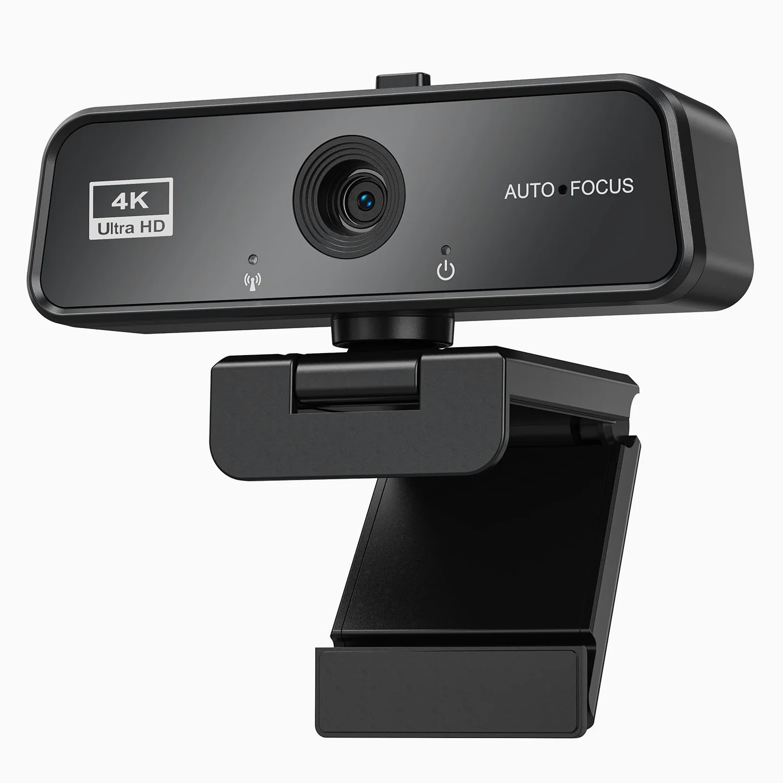 Webcam 4K Full HD con microfono, correzione automatica della luce, rotazione a 360°, copertura privacy integrata, plug & play, compatibile con Windows, Mac, laptop, desktop (zoom, Skype, Teams
