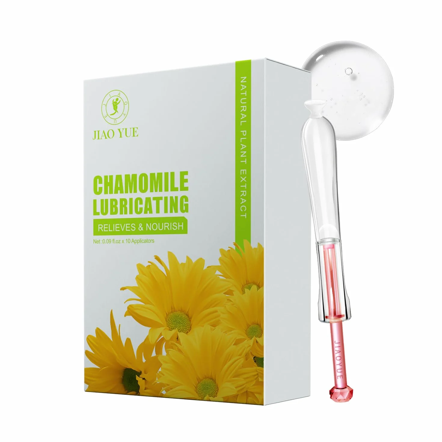 Lubrificante Ad Acqua Naturale Acido Ialuronico Camomilla Lenitivo Idratazione Duratura Pelli Sensibili 10Pcs