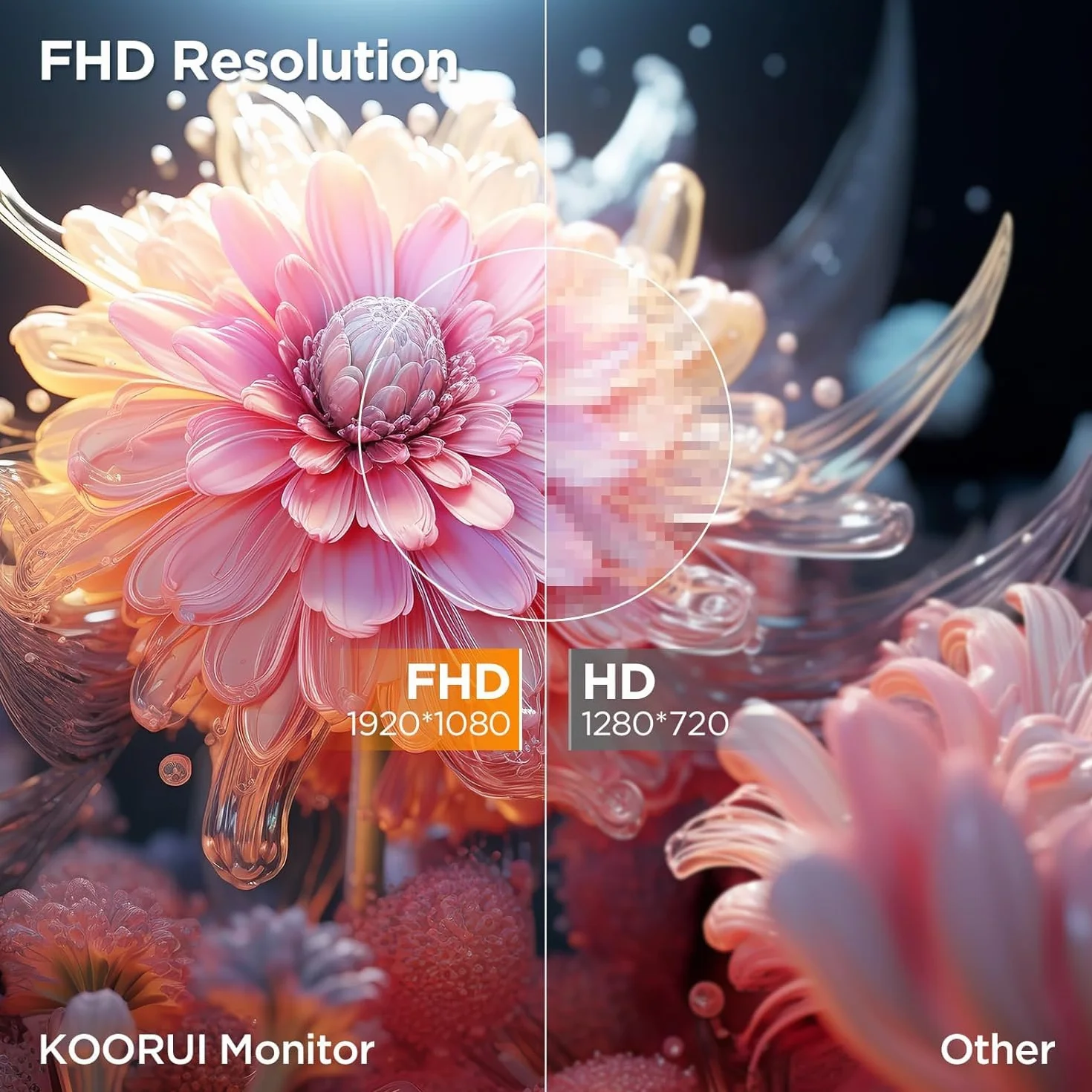 KOORUI Monitor 27 Pollici Curvo (1500R), Full HD (1920x1080), VA, 144 Hz, 5 ms, HDMI, VGA, Gaming Monitor, Eye Saver Mode, Flicker Safe, Nero, 27N5CA