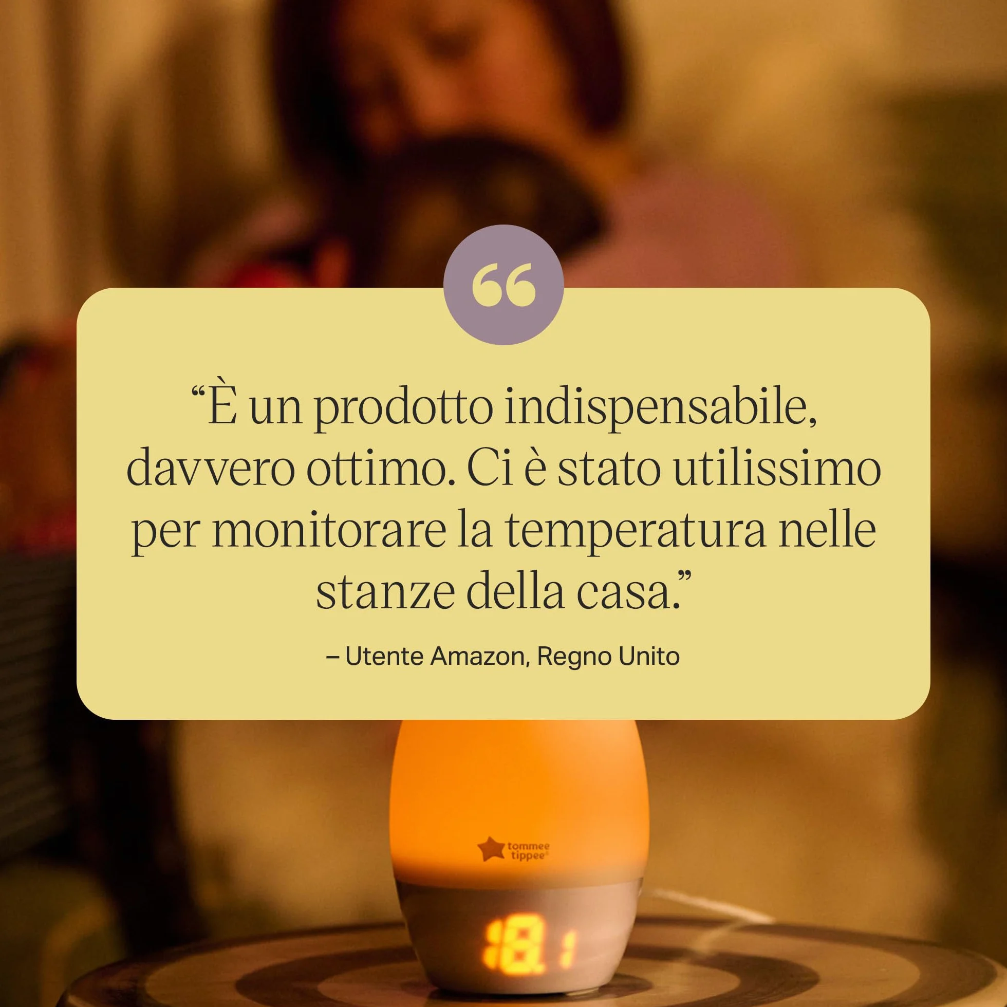 Tommee Tippee GroEgg2 termometro digitale luce notturna USB