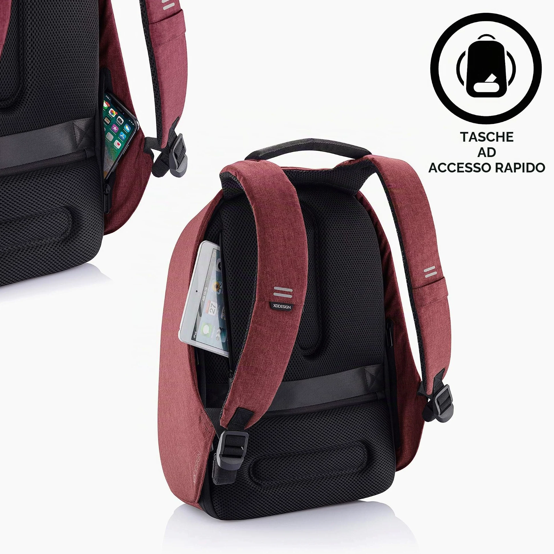 XDDesign, MOCHILA ANTIRROBO REGULAR BOBBY HERO DE XD DESIGN/P: P705.294 Unisex-Adulto, Taglia unica