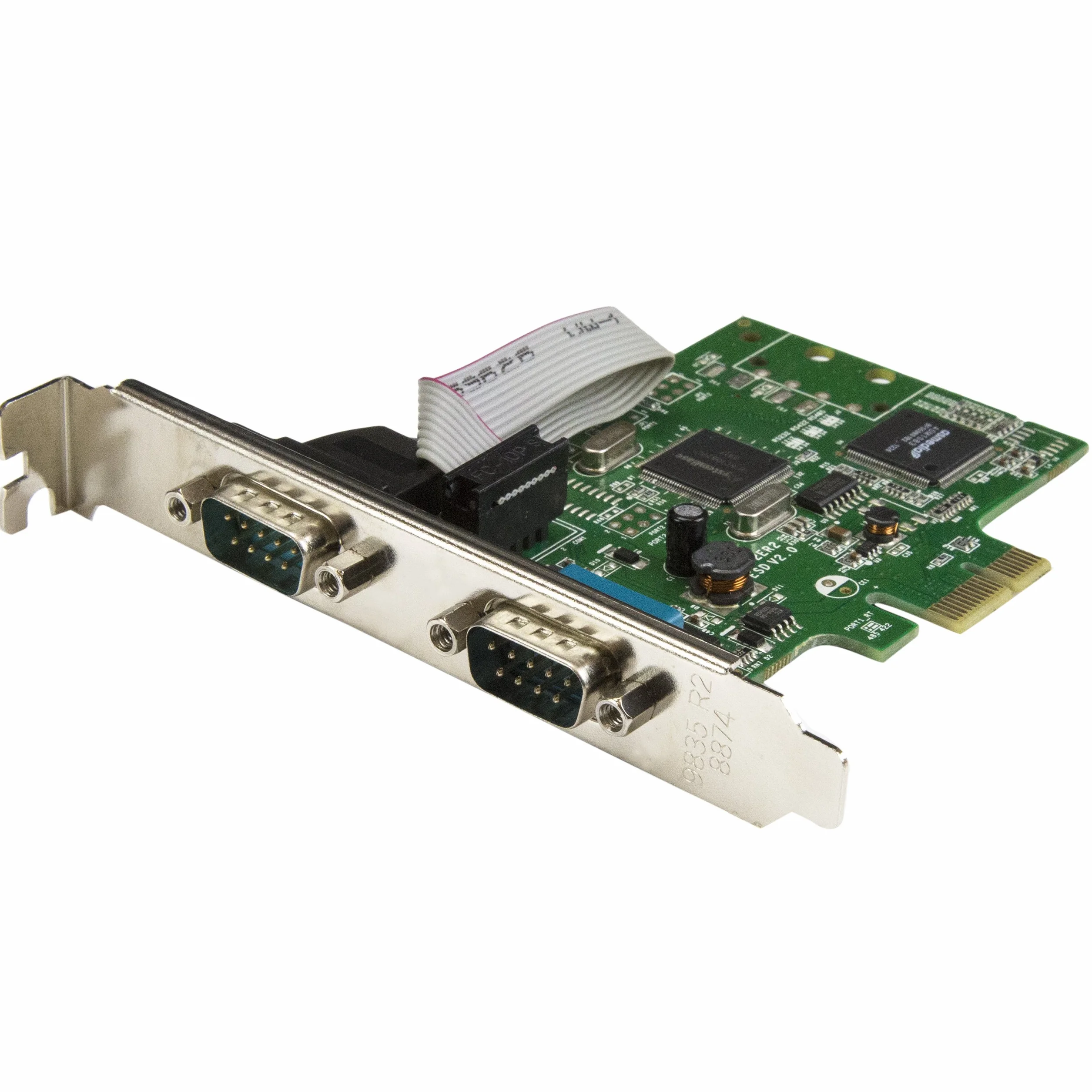 StarTech.com Scheda Seriale PCI Express da 2 porte DB9 con UART 16C1050, RS232
