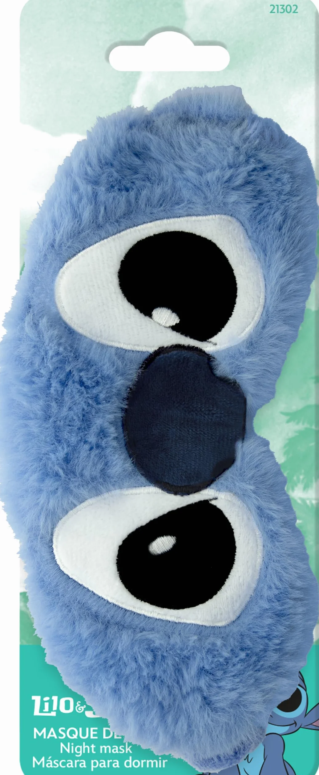 Disney Maschera per Dormire Stitch Ultra Morbida Tessuto Traspirante Lavabile Prodotto Ufficiale