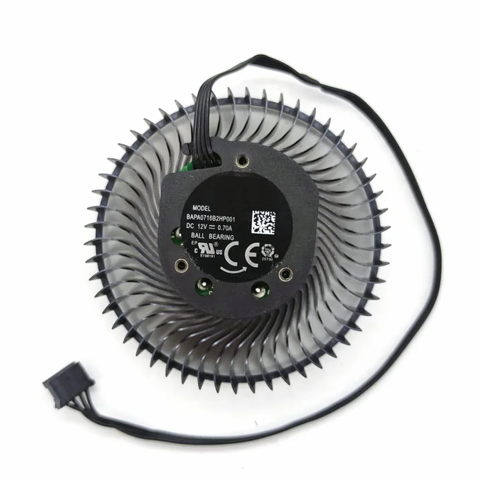 BAPA0716B2HP001 - Ventola di raffreddamento silenzioso per scheda grafica compatibile con NVIDIA RTX A4000