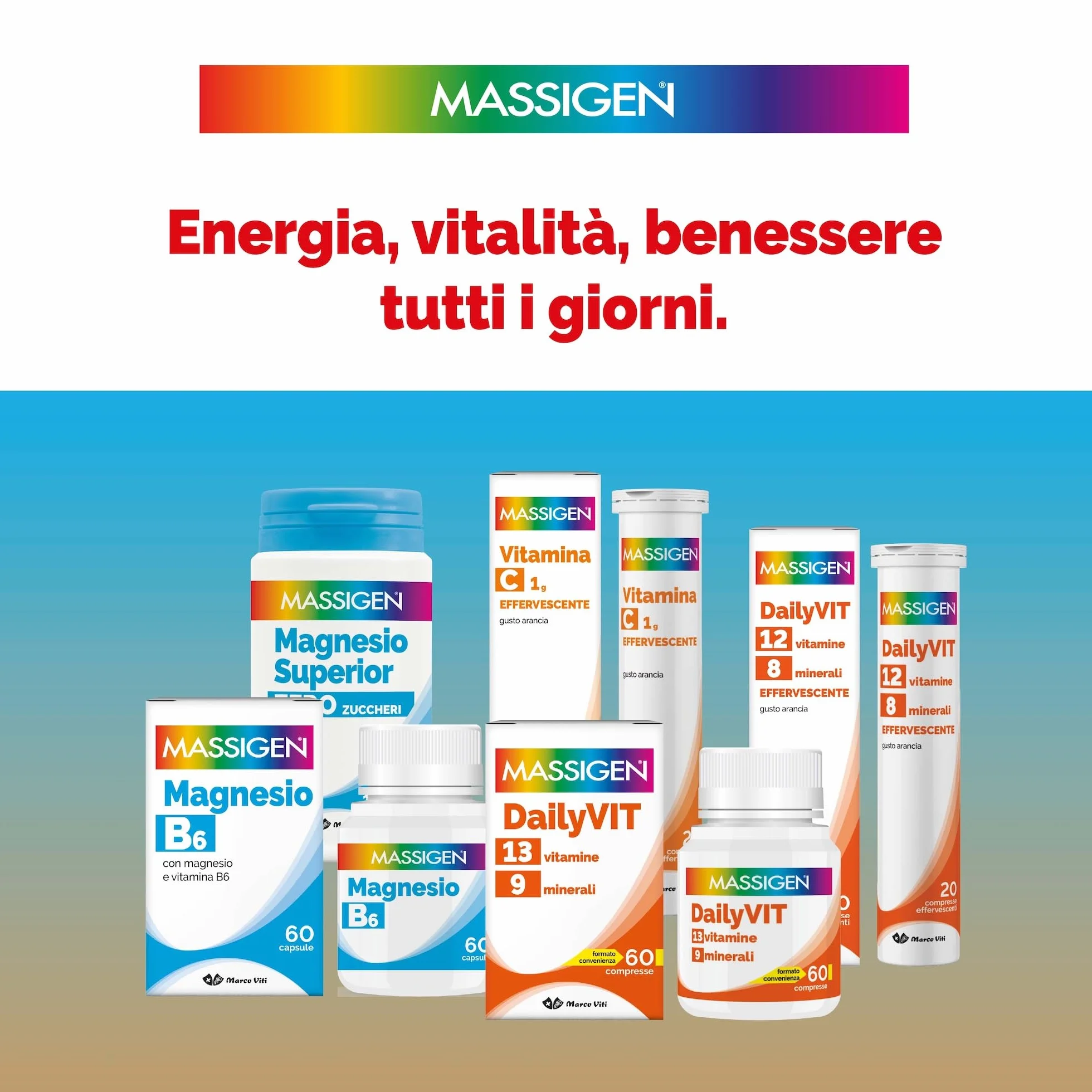 DailiVIT+ Integratore Multivitaminico 13 Vitamine 9 Minerali Supporto Energetico Immunitario 60 Compresse 1.2 g