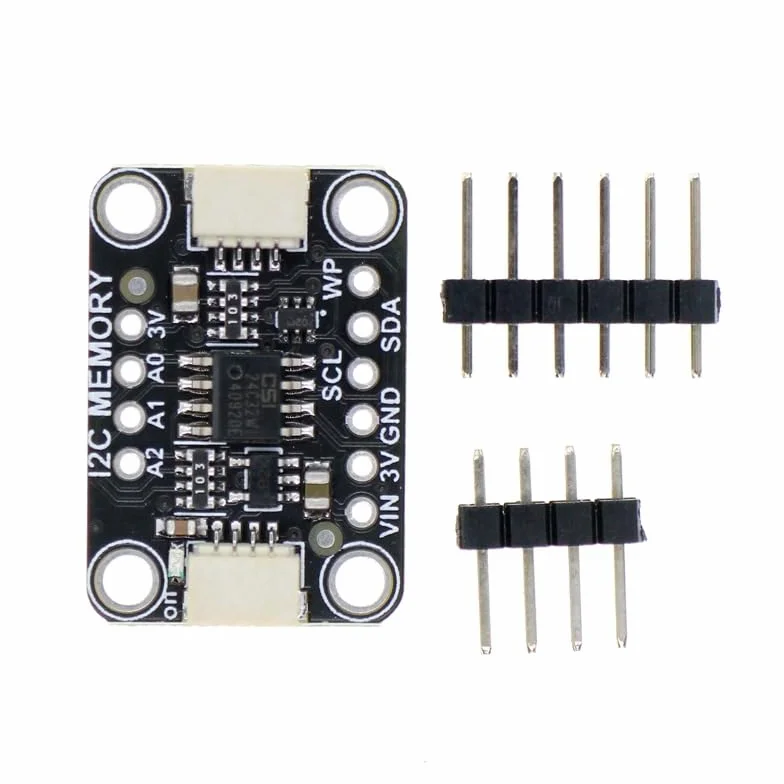 Modulo di Memoria 12C EEPROM, Modulo di alimentazione interfaccia IIC, DC 2,5 V-5,5 V 32 Kbit (4 KB) per Archiviazione Dati, Tensione di Alimentazione Compresa tra 2,5 V e 5,5 V