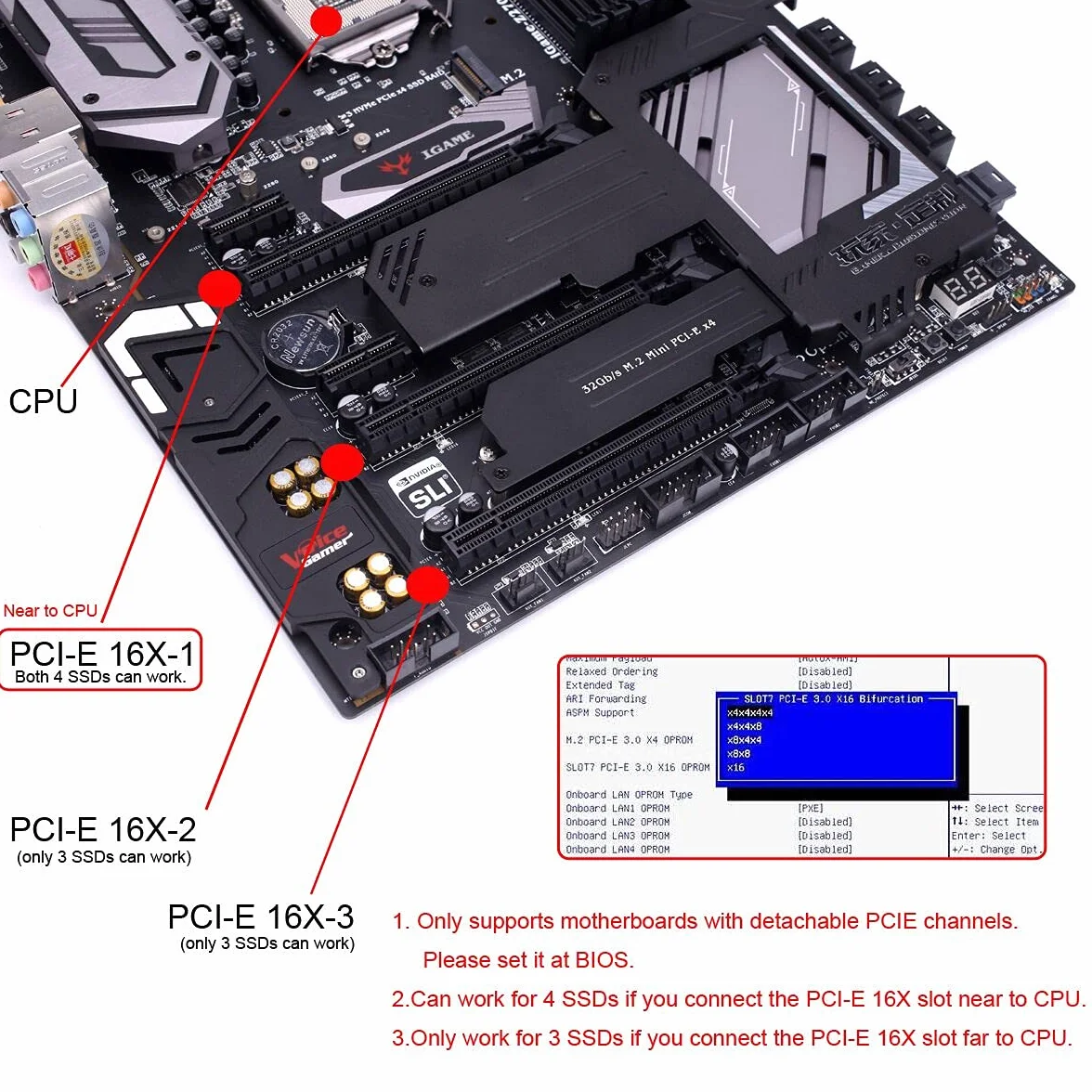 Cablecc Scheda Raid 4X NVME M.2 AHCI a PCI-E Express 3.0 Gen3 X16 con ventola VROC Raid0 Hyper Adapter Cablecc SATA 7P maschio - Adattatore di estensione ESATA Femmina