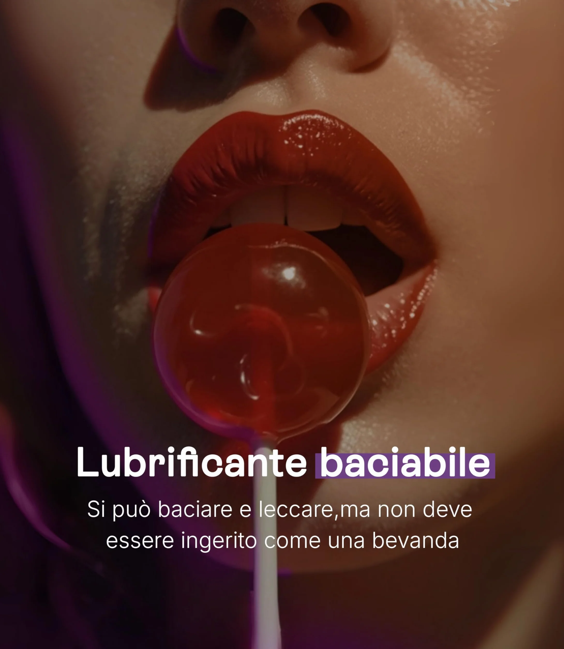 Lubrificante Intimo Aromatizzato Gusto Ciliegia a Base d'Acqua Commestibile 100ml
