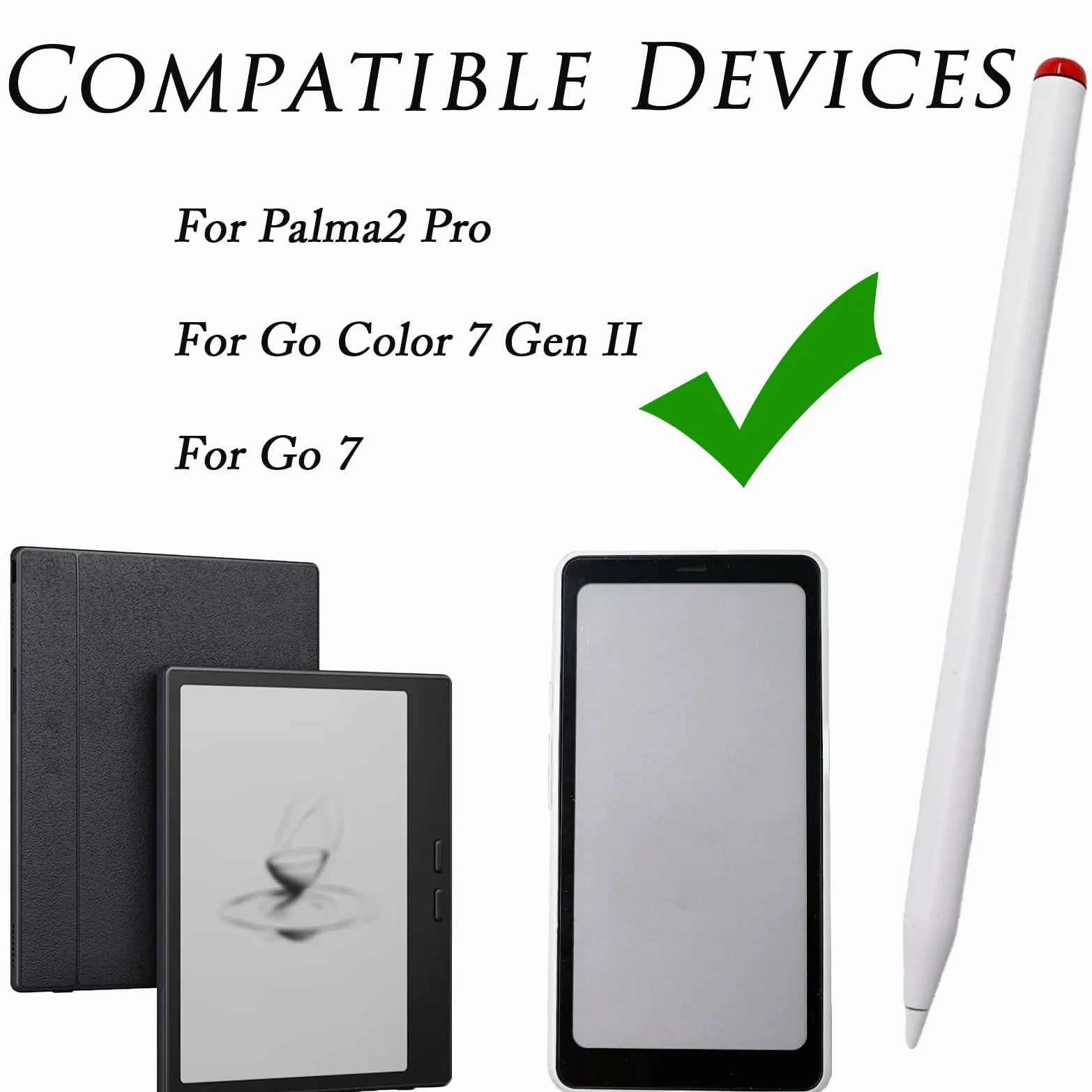 Active Stylus compatibile con BOOX Palma2 Pro Pen, StylusPen compatibile con BOOX InkSense Plus Active Stylus, penna per Go Color 7 Gen II per Go 7 [non per GoColor7 Gen I]