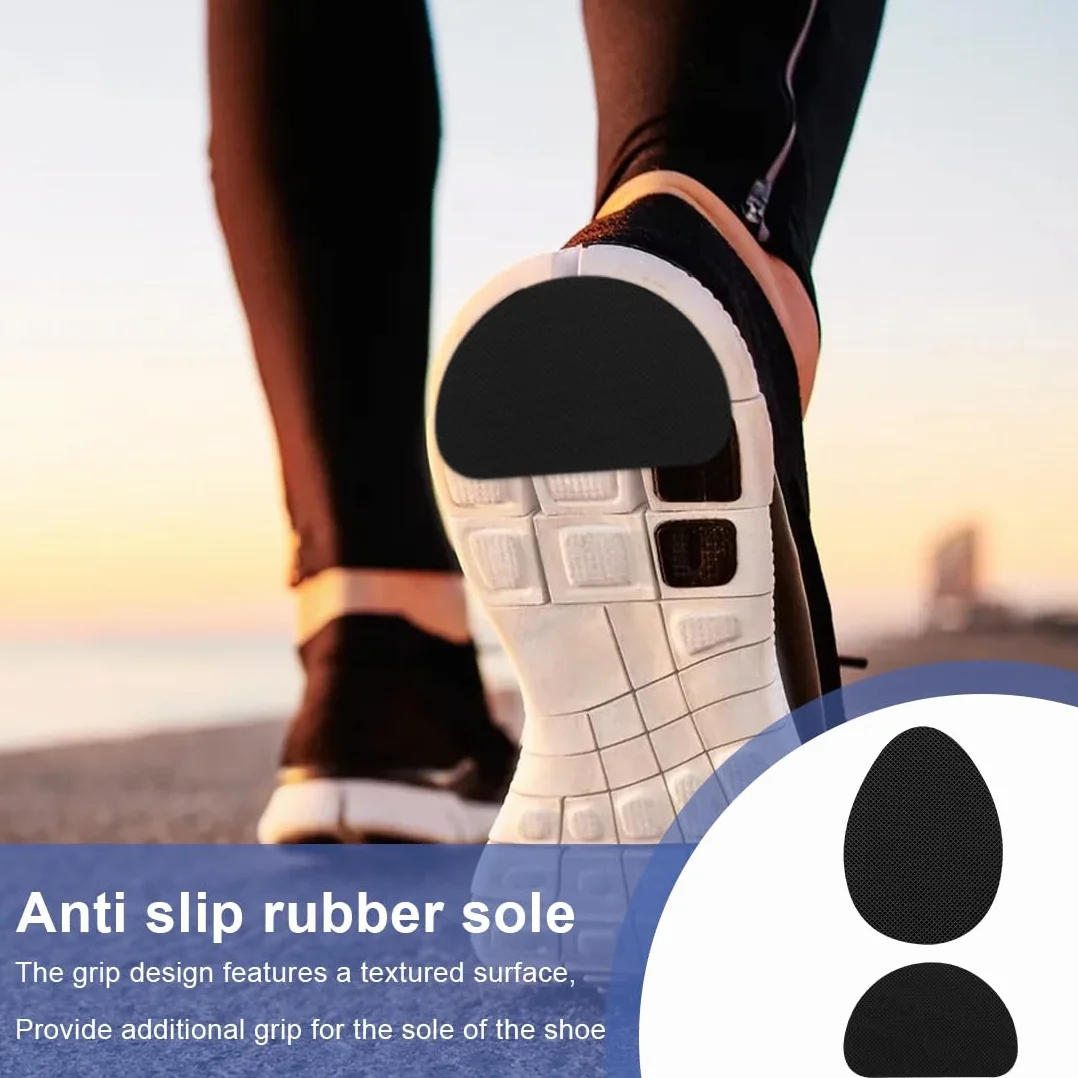 Paia di Cuscinetti per il Tallone Delle Scarpe, Tacchi in Gomma Riparazione, Kit Antiscivolo