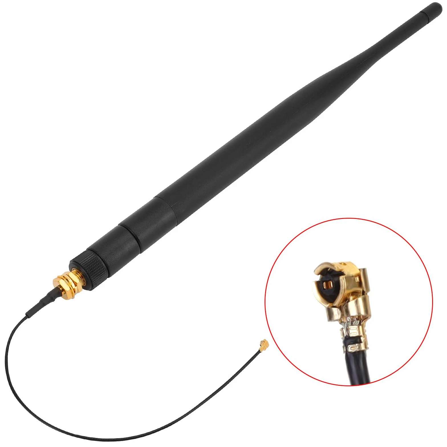 LORA Set di 2 connettori maschio per antenna 868 MHz 5 dBi Guadagno Omni SMA + cavo adattatore antenna RF
