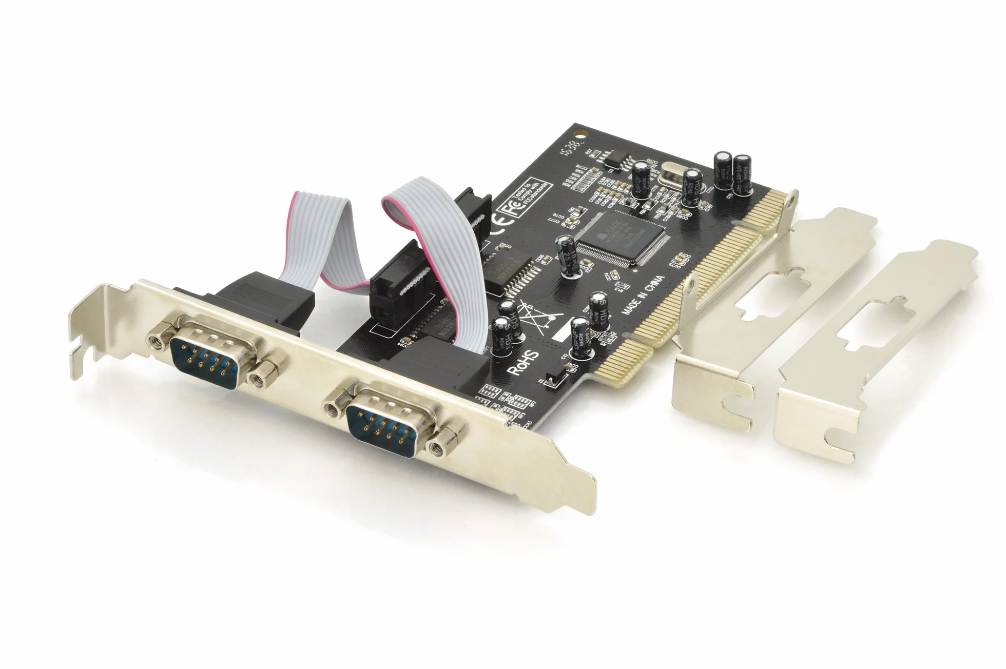 Digitus 60072 Scheda Aggiuntiva Interfaccia Seriale PCI 9 Poli Maschio 2 Porte