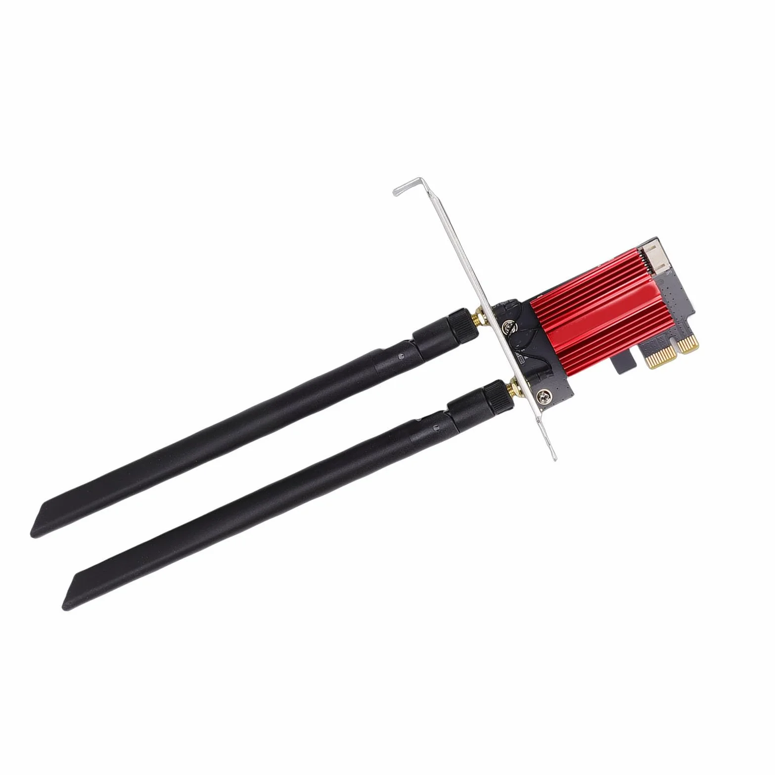 Scheda Wireless WiFi 7 PCIe, Scheda di Rete Tripla Banda per PC Desktop, Adattatore di Rete Bluetooth 5.4 con velocità 6400Mbps e Doppia Antenna 8dBi, Ideale per Reti 10/11