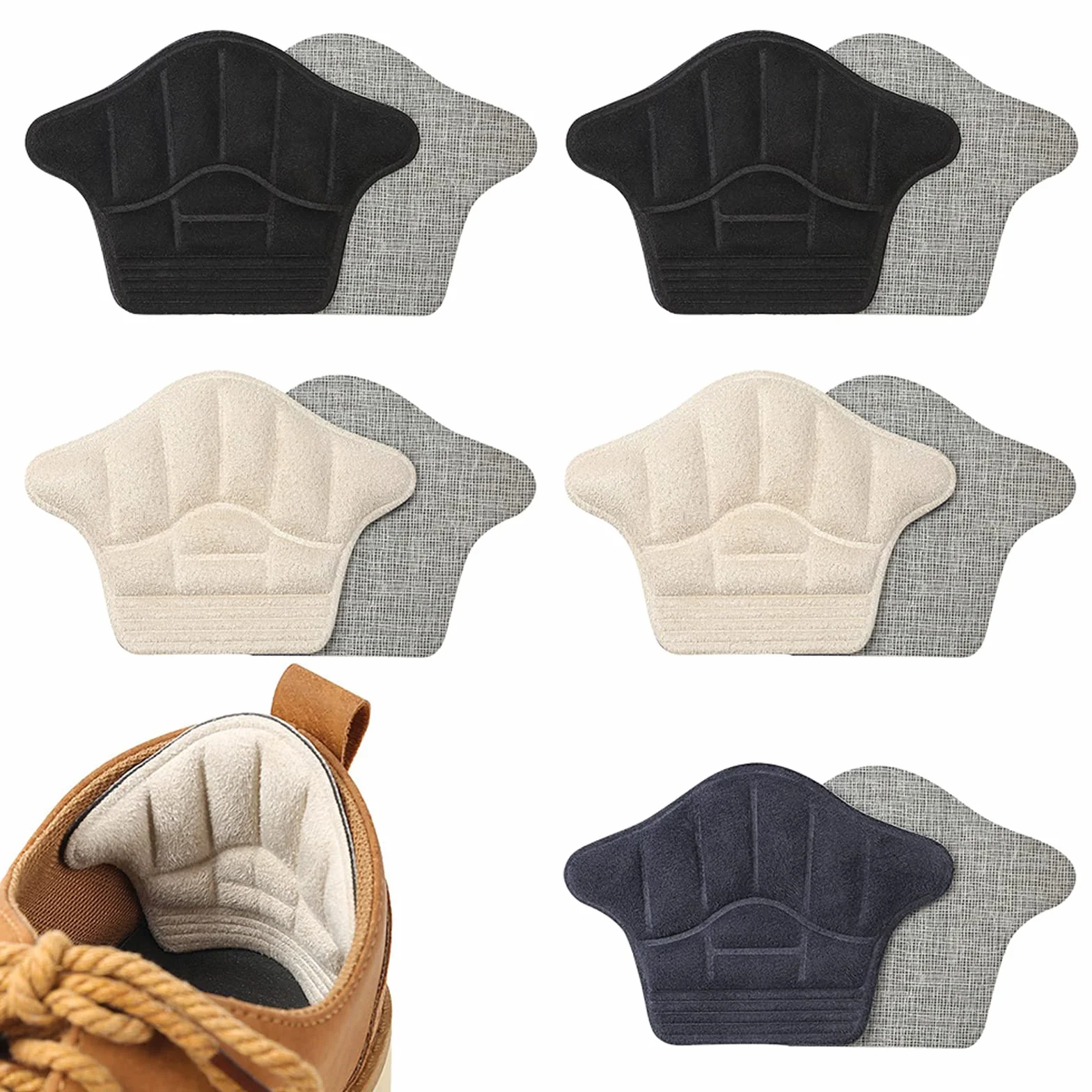 Inserti tallone autoadesivi anti-vesciche per scarpe 5 paia