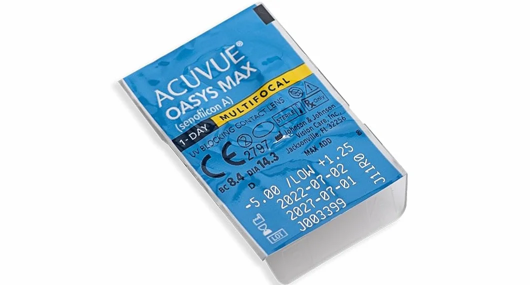 ACUVUE OASYS MAX 1-Day Multifocal Lenti a Contatto -2.25 BC 8.4 DIA 14.30 ADD Medium 30 lenti