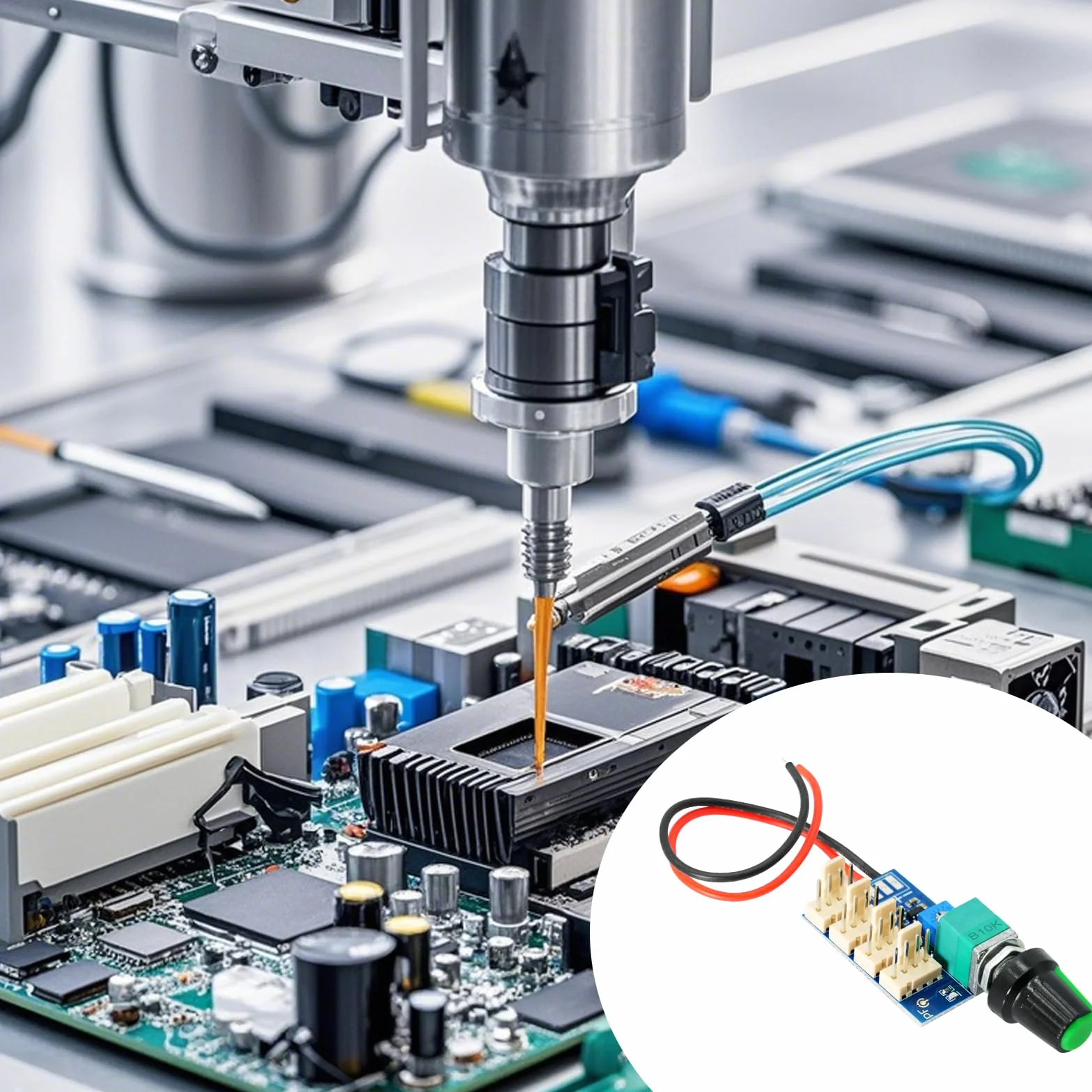 Regolatore di velocità ventola PWM 4 canali, controller DC 0-12V 4 fili 4P per case PC