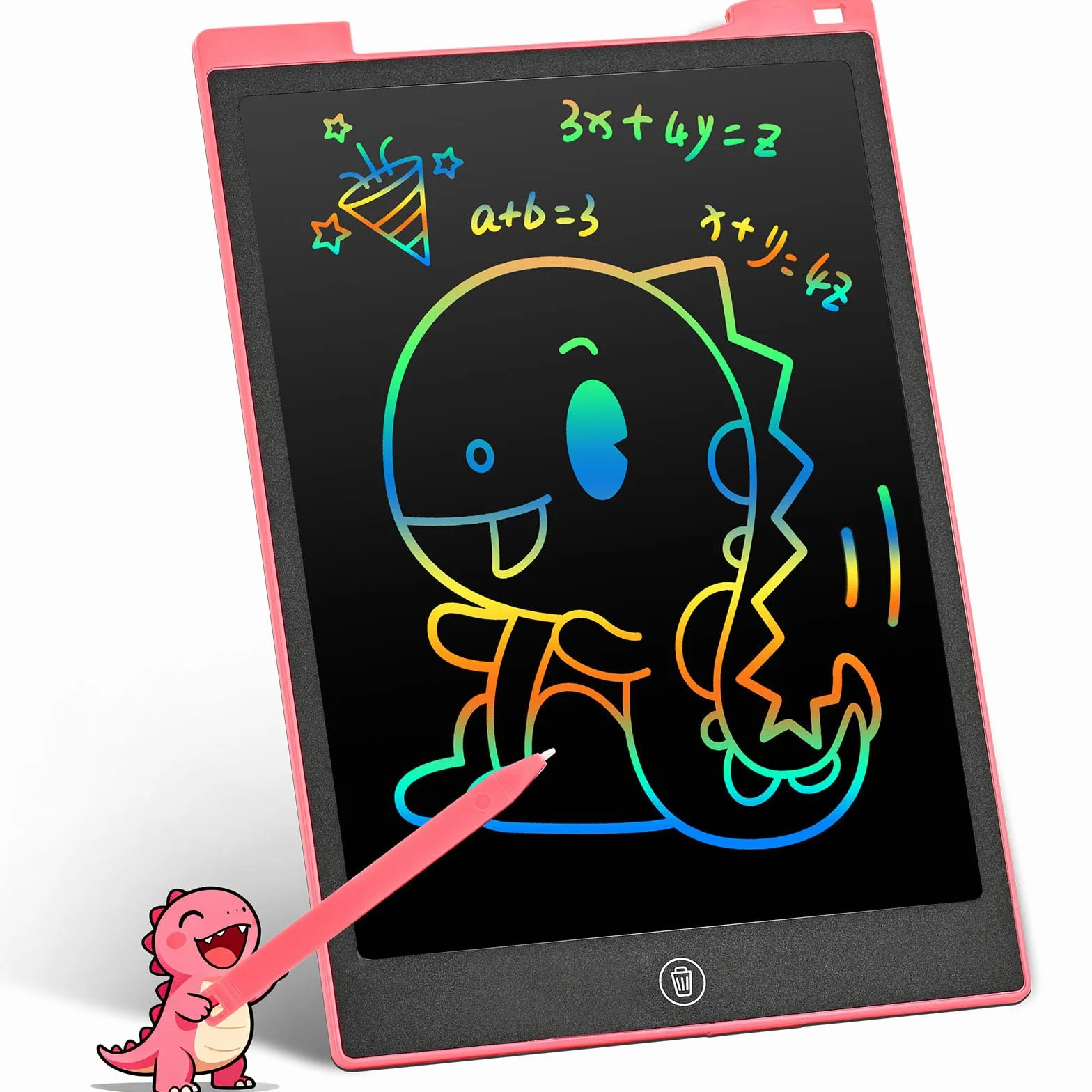PINKCAT Calendario Avvento 2025 Natale Bambini Giochi Lavagnetta Cancellabile 12 Pollici Tavoletta Grafica LCD