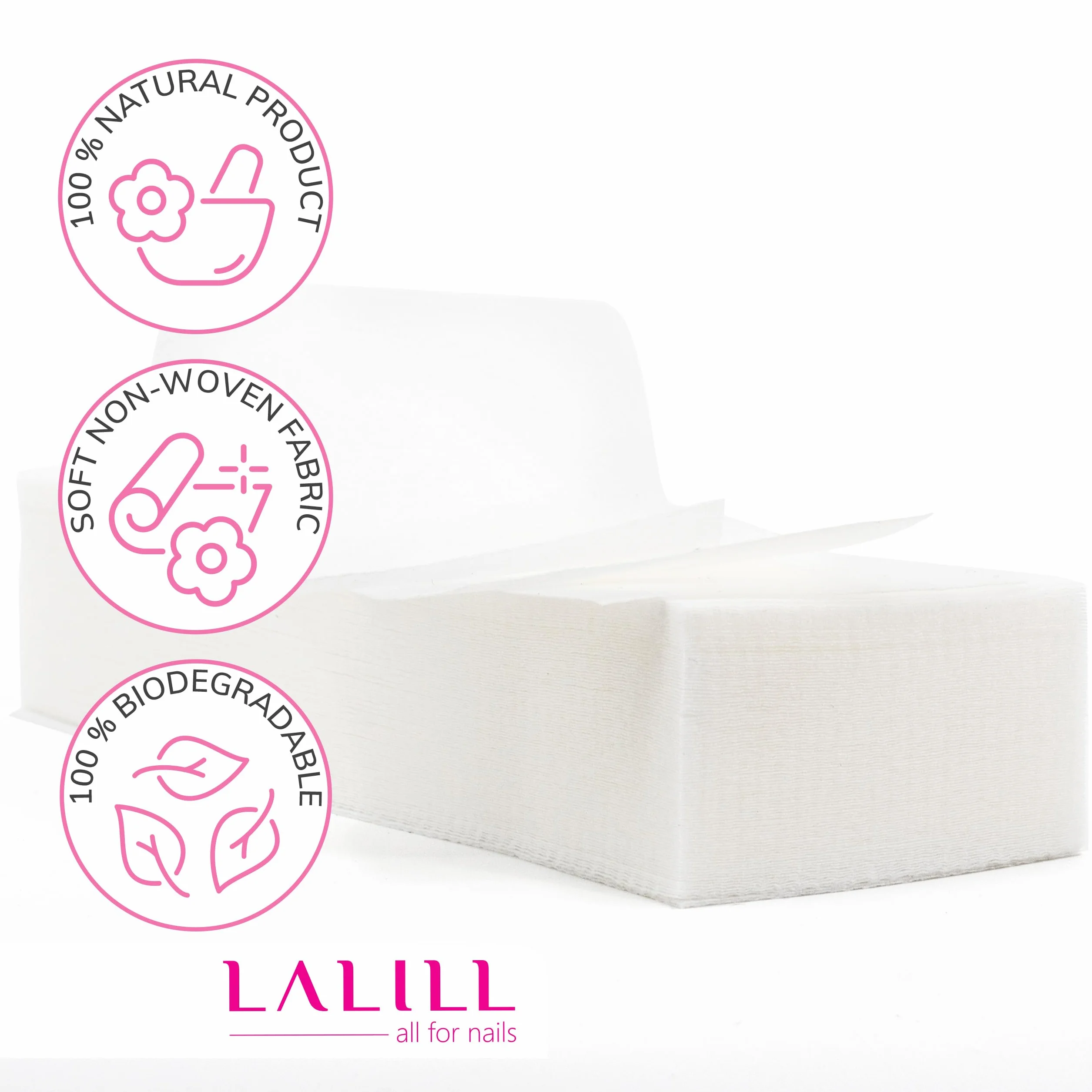 LALILL Strisce in Pile 100 Pezzi per Depilazione con Cera Calda Viso Corpo