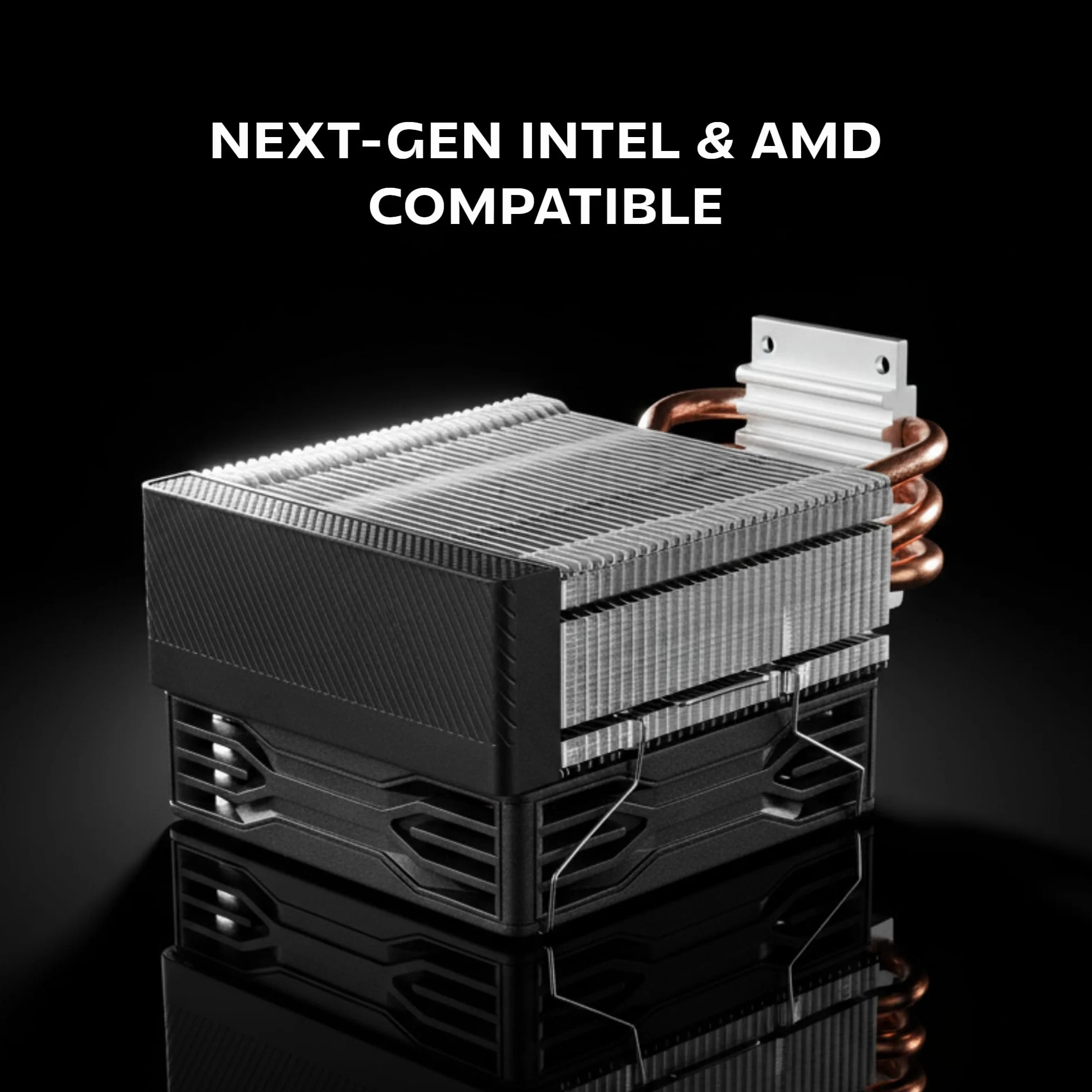 Mars Gaming MCPU-X3, Dissipatore CPU 190W TDP, 3x Heatpipes, Ventola PWM FDB, Illuminazione FRGB, Design Compatto SFF/Mini-ITX, Alette in Alluminio, Cooler PC con Compatibilità Intel e AMD, Nero