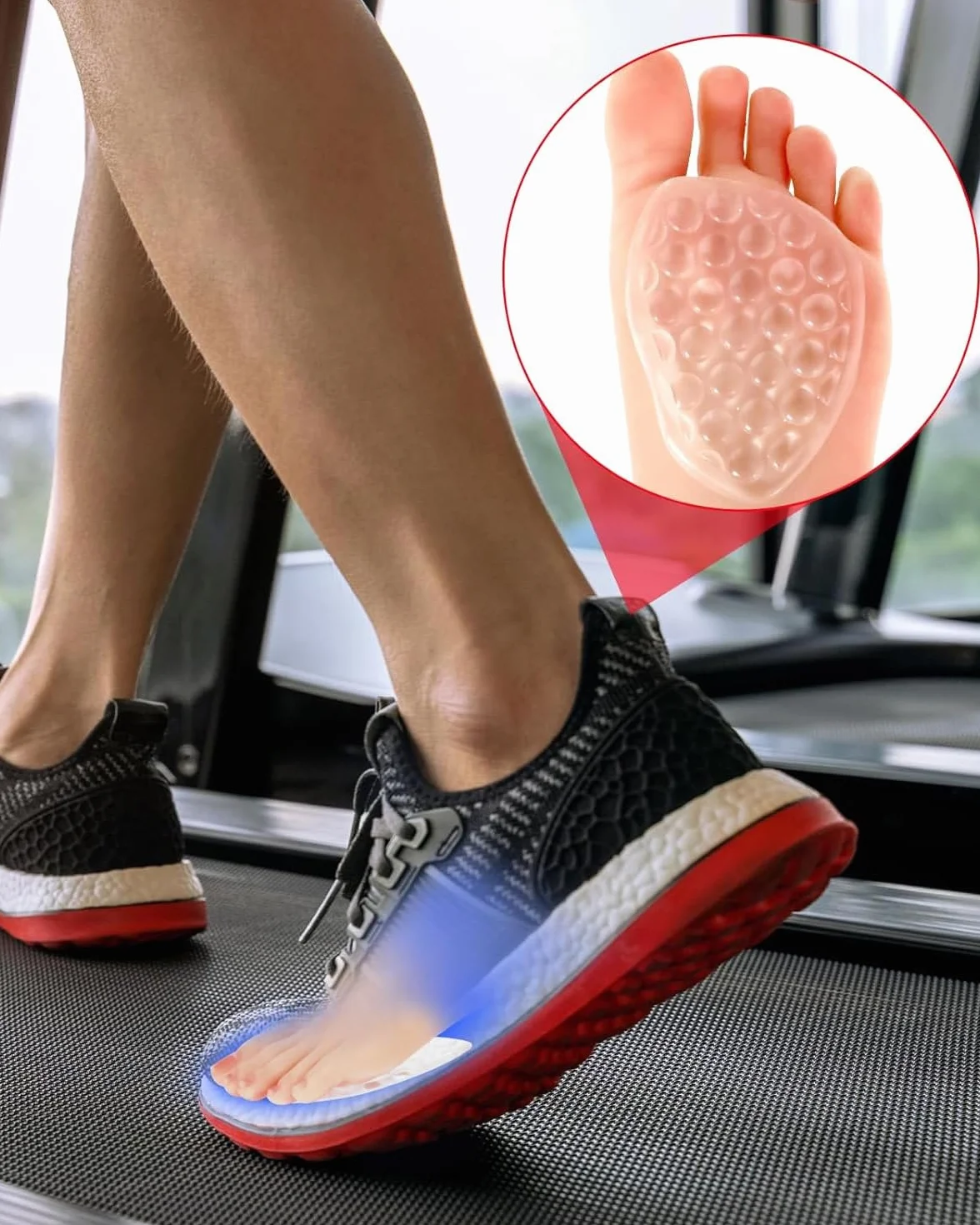 Solette Gel per Scarpe Cuscinetti Antiscivolo in Silicone 3 Paia Riutilizzabili