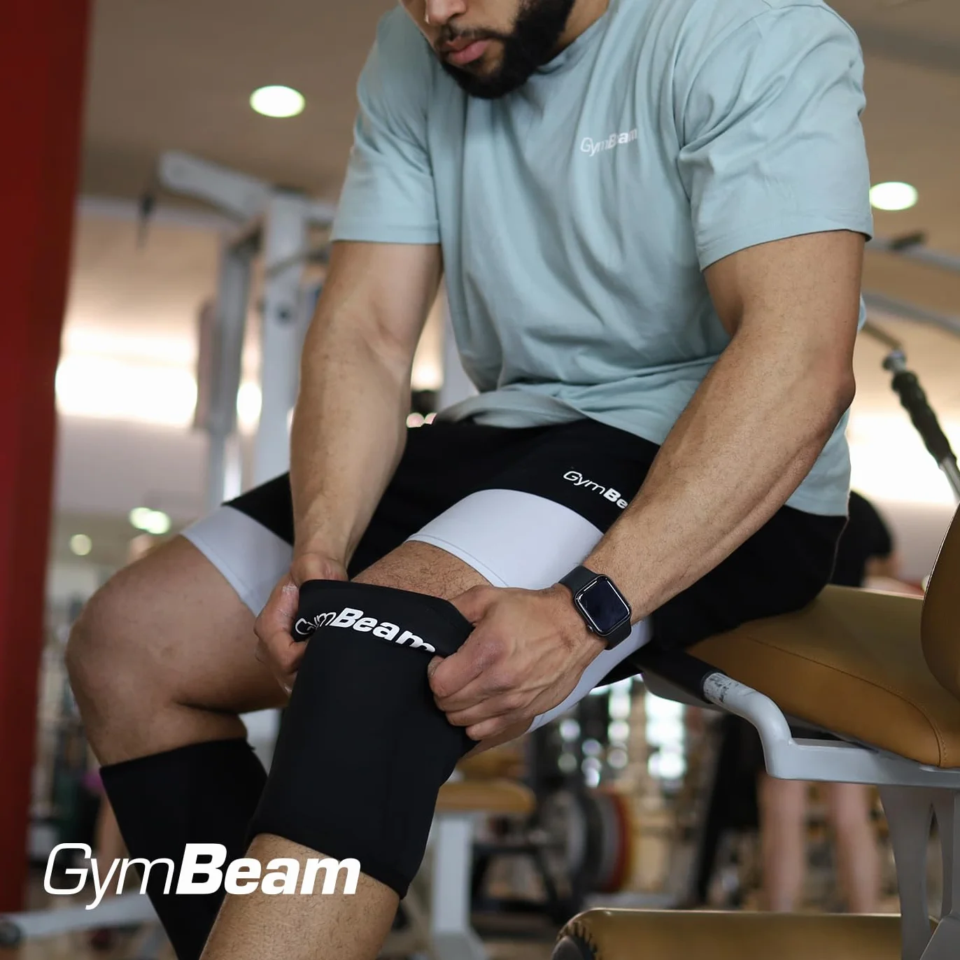 GymBeam Ginocchiere in Neoprene per Crossfit e Powerlifting, Confezione da 2
