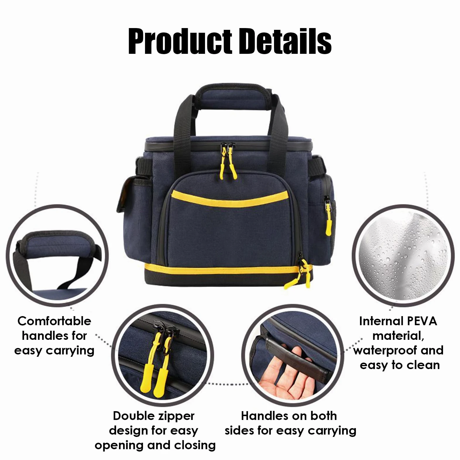 Generisch Borsa portatile, con custodia, cavo di ricarica impermeabile, tessuto Oxford, accessorio per campeggio