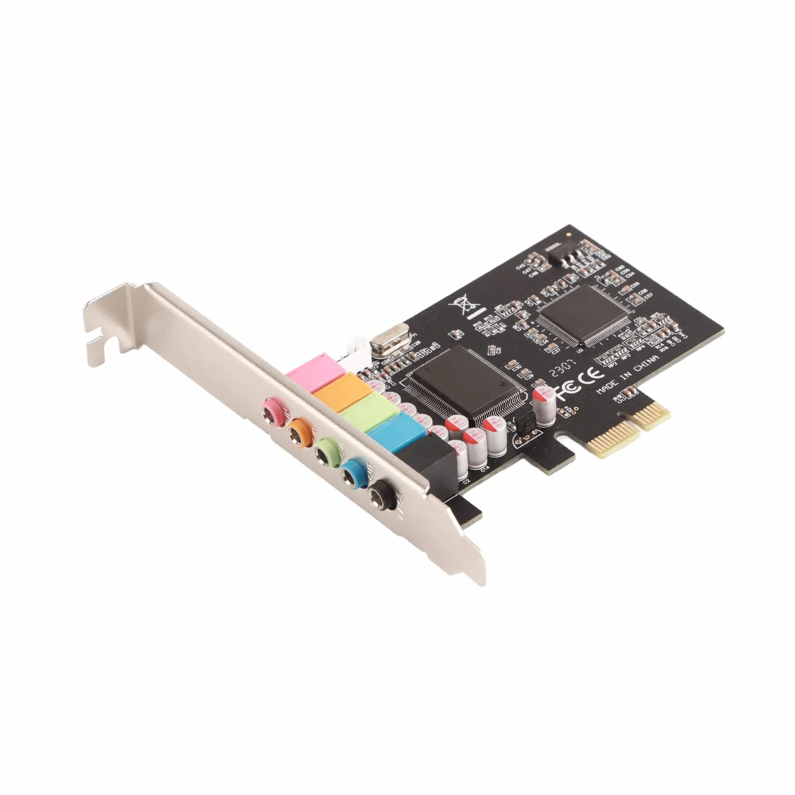 Scheda 6 Conversione Stereo Hardware con CD Driver Scheda Desktop Nera CMI8738 PCI-E 7/Vista/XP 32/64 Bit