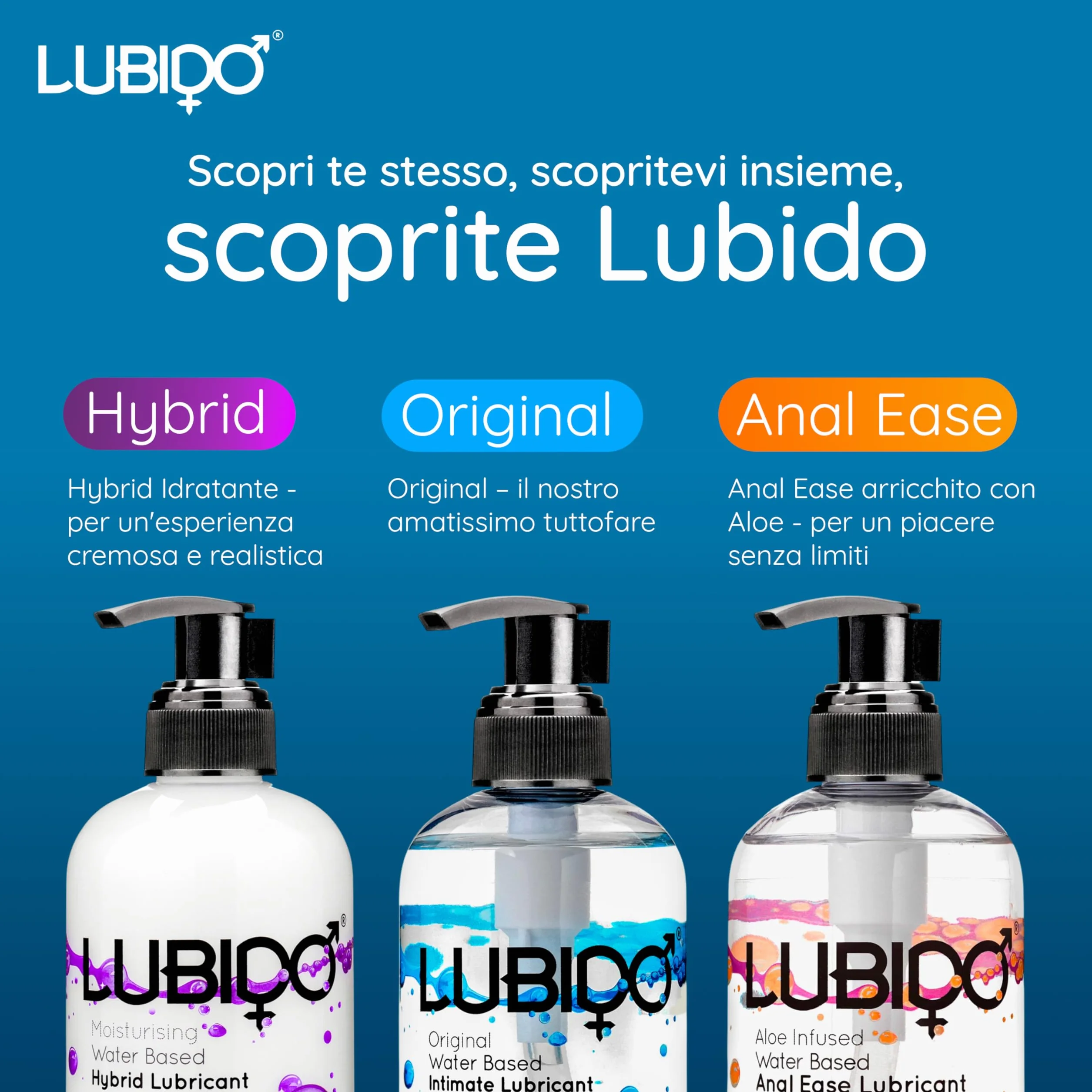 Lubido Gel lubrificante all’Aloe a base d'acqua per Anale 250 ml