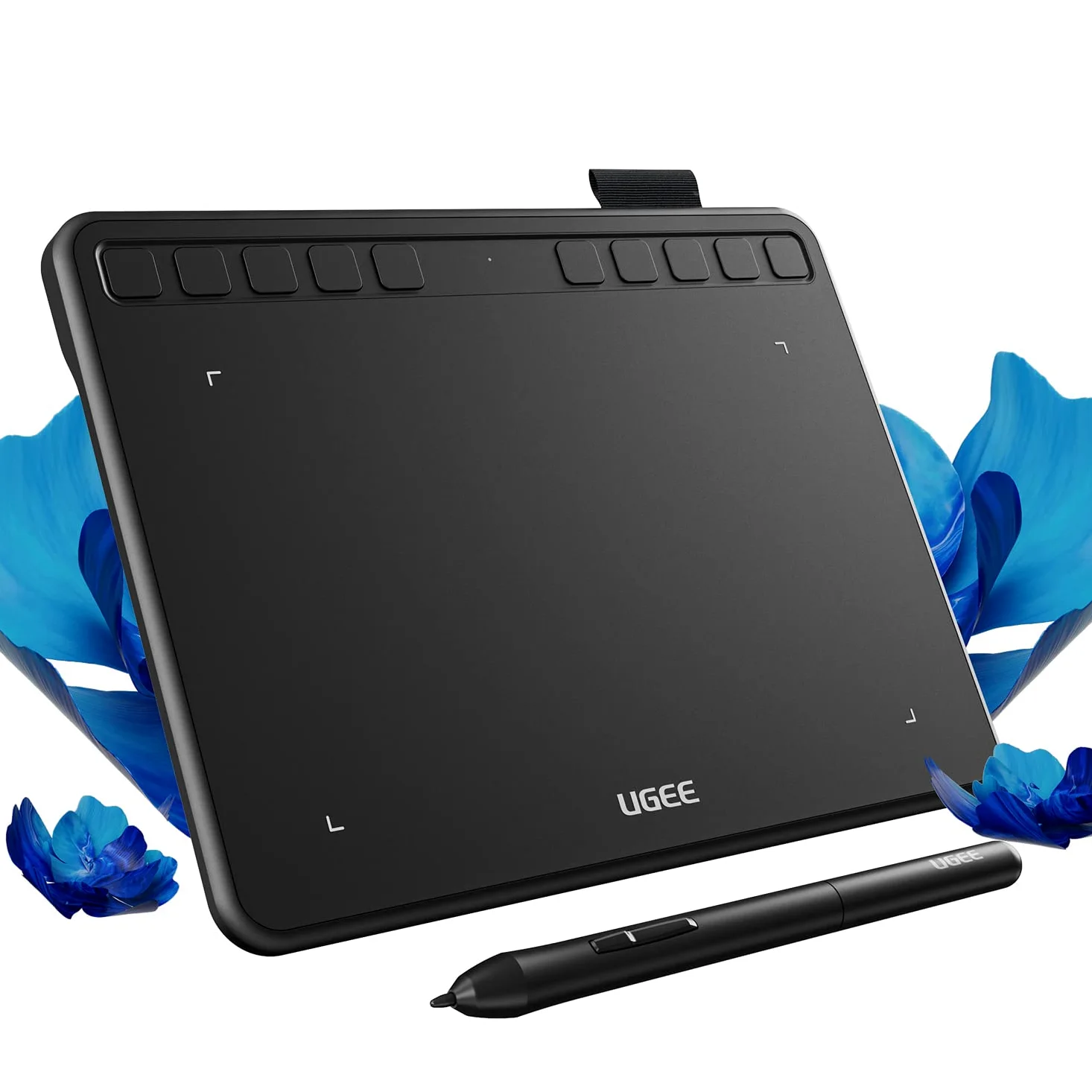 Tavoletta grafica UGEE S640 Tavoletta grafica ultrasottile digitale con funzione di inclinazione dello stilo senza batteria Sensibilità alla pressione 8192 Supporto Windows/Mac/Linux/Android
