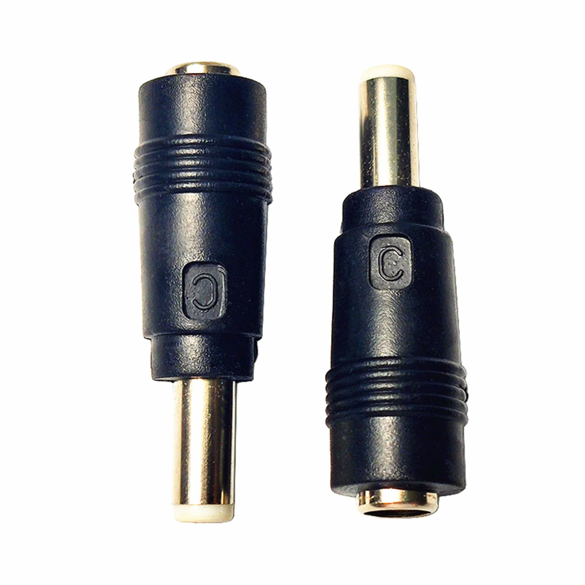Adattatore di alimentazione DC Connettore DC 5,5 x 2,5 mm maschio a DC 5,5 x 2,1 mm femmina per l'interfaccia del computer portatile Adattatore cavo di alimentazione 2 pezzi