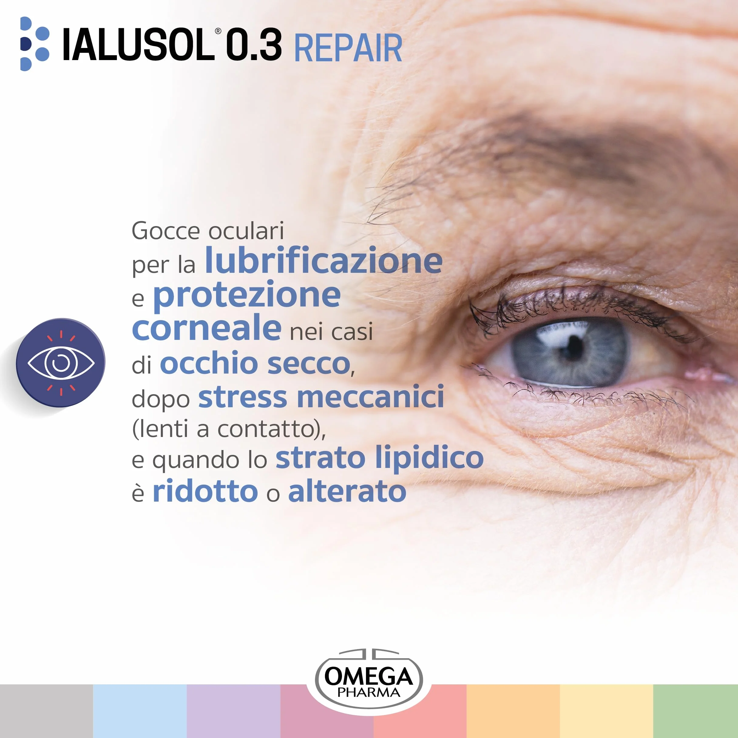 Omega Pharma Ialusol 0.3 Gocce Oculari Acido Ialuronico 0,3% 10 ml