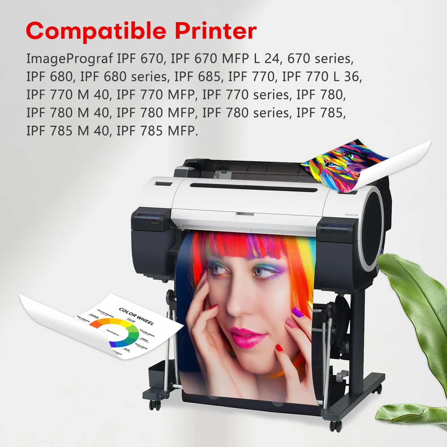 PFI-107 PFI107 Cartuccia d'inchiostro per Cartucce Canon PFI-107MBK PFI-107BK PFI-107C PFI-107M PFI-107Y 6705B001 Sostituzione per Canon ImagePROGRAF iPF670 iPF685 iPF680 iPF770 iPF785 iPF780