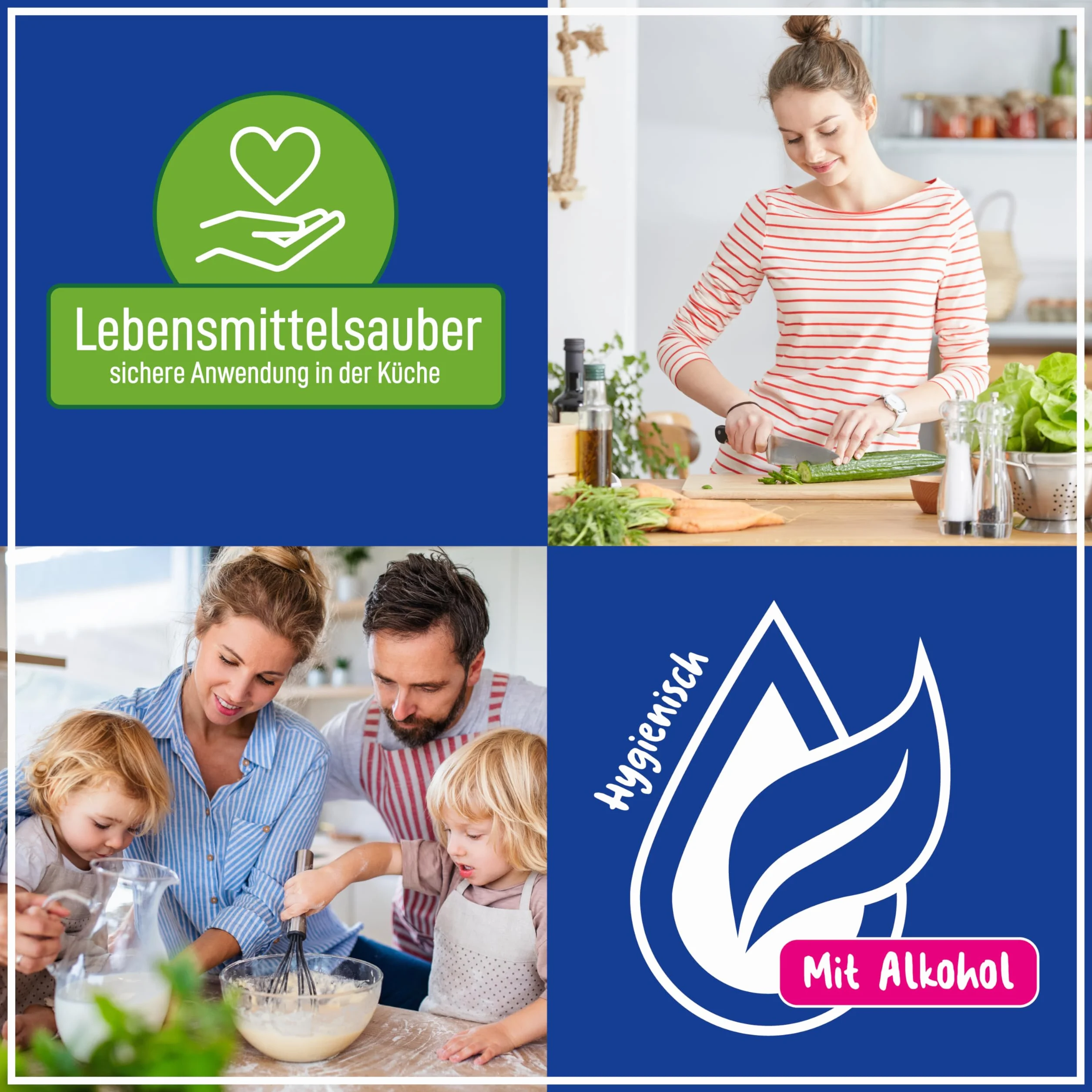 Poliboy salviettine umidificate da cucina XXL 1 x 24 panni Made in Germany