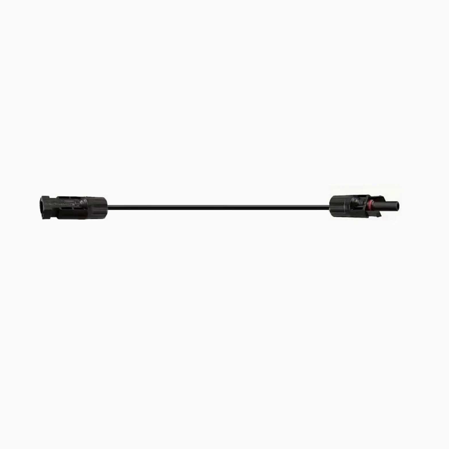 cavi solari Cavo di prolunga solare CC nero/rosso da 3,2 piedi a 65,6 piedi 4/6 mm2 Cavo solare 12/10 AWG con connettore fotovoltaico utilizzato nel sistema di pannelli solari da 1 m a 20 m(1pcs Black